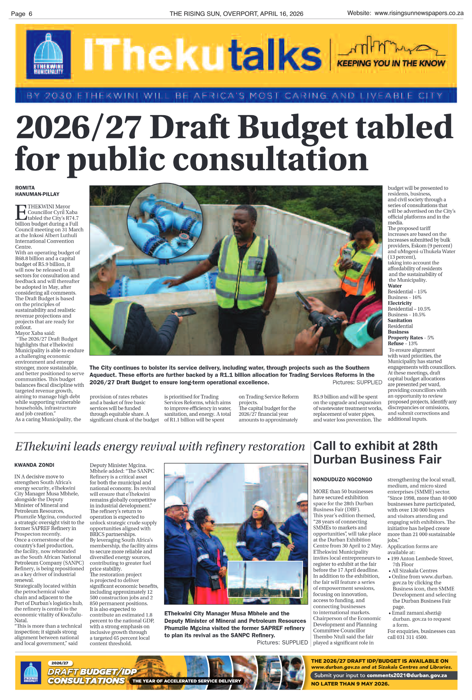 Rising Sun Overport E-Paper, April 16, 2026 page 6