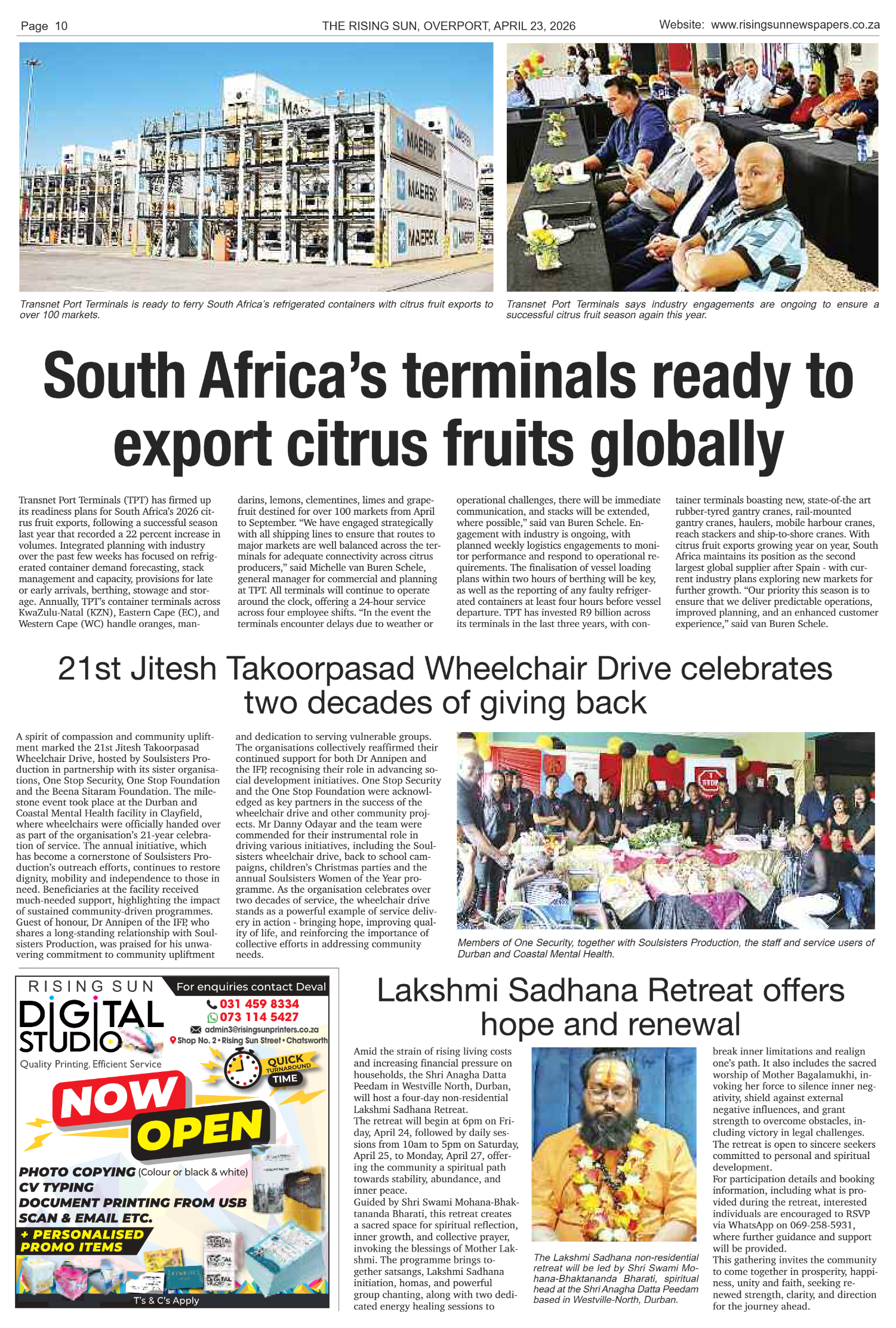 Rising Sun Overport E-Paper, April 23, 2026 page 10
