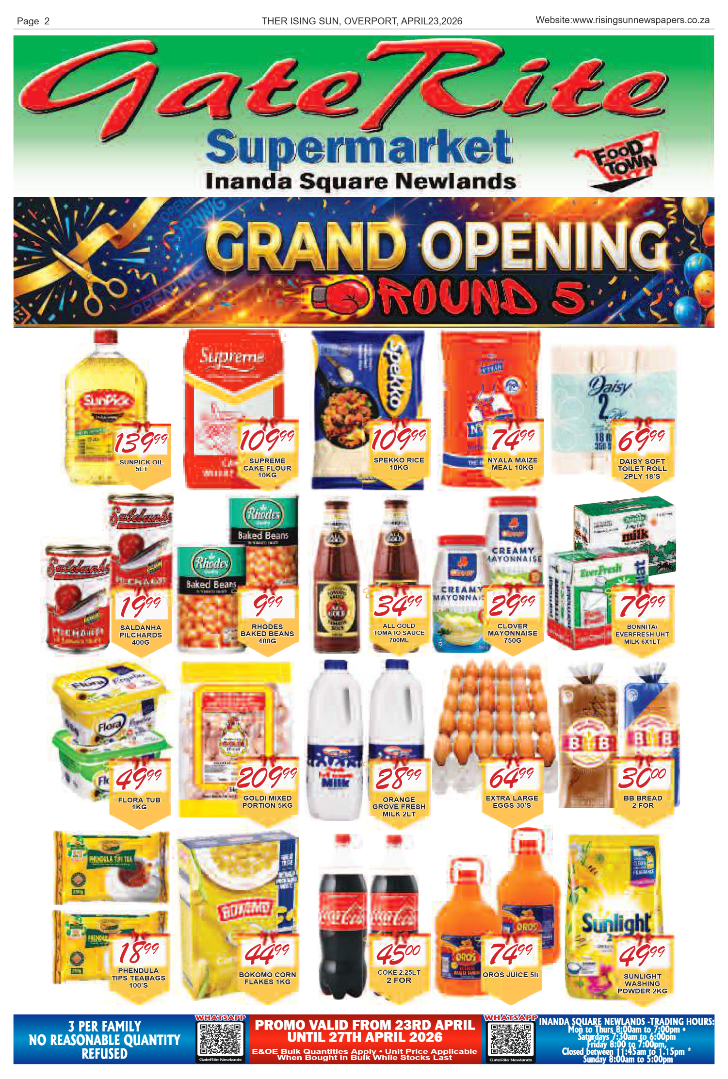Rising Sun Overport E-Paper, April 23, 2026 page 2