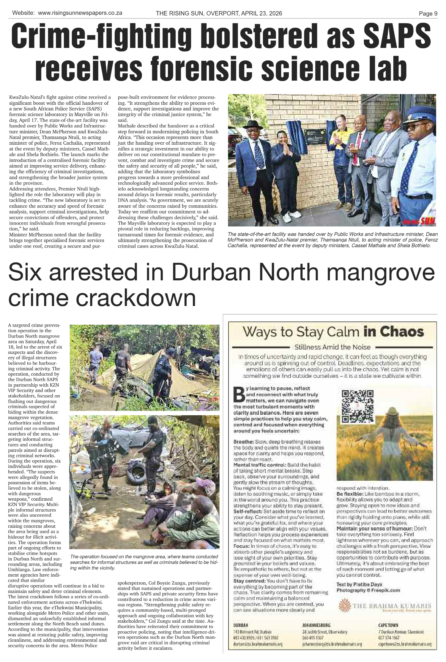 Rising Sun Overport E-Paper, April 23, 2026 page 9