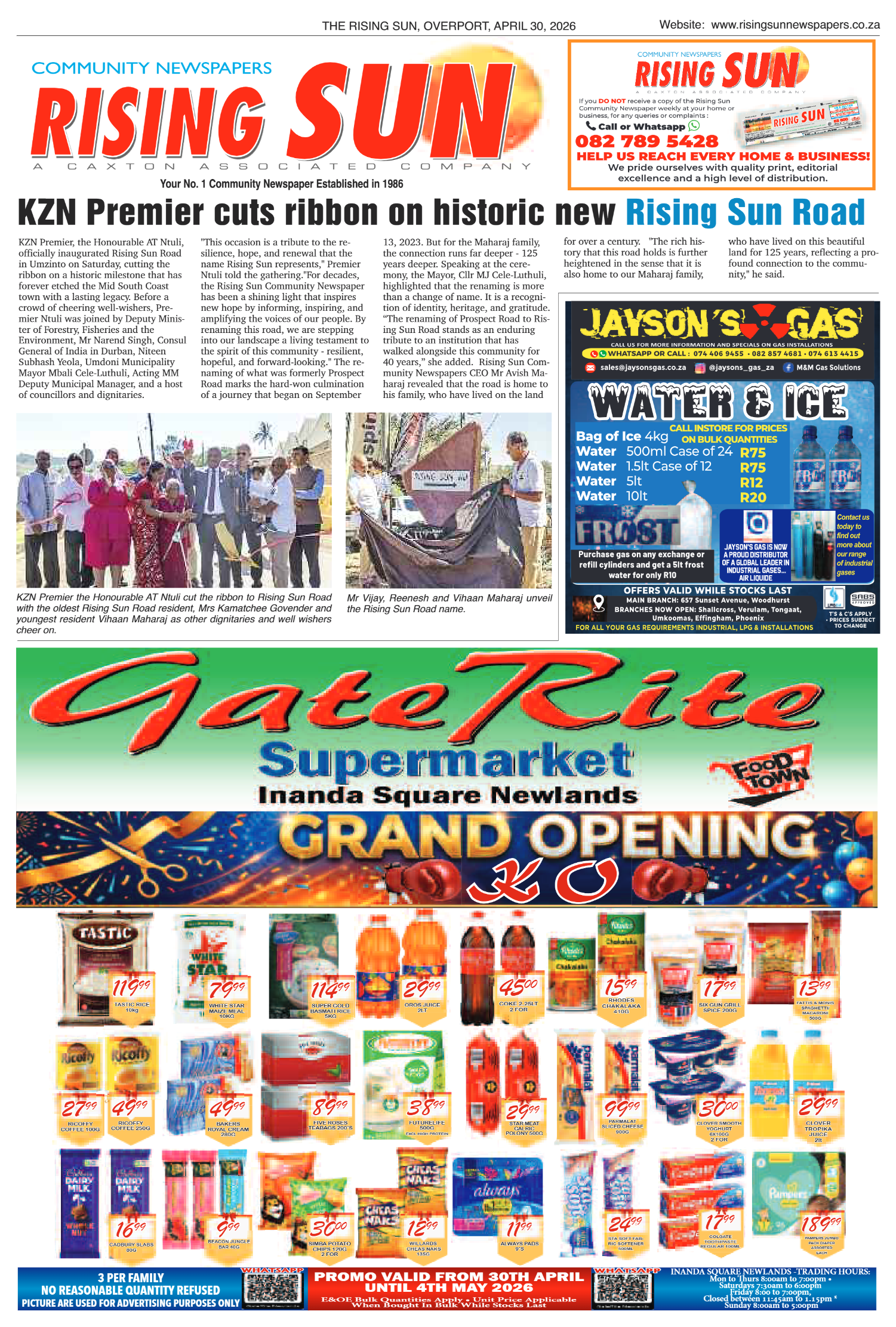 Rising Sun Overport E-Paper, April 30, 2026 page 13