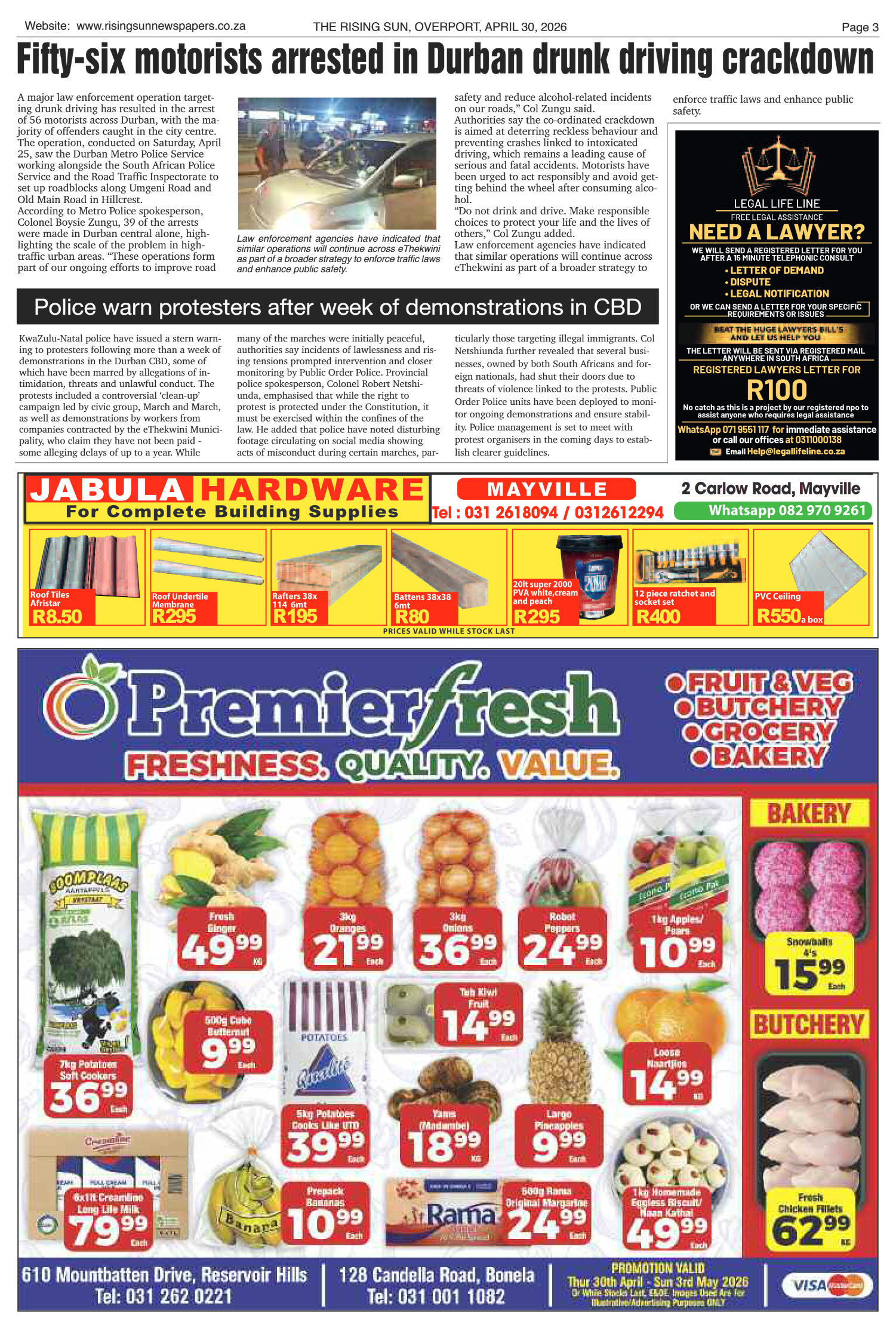 Rising Sun Overport E-Paper, April 30, 2026 page 3
