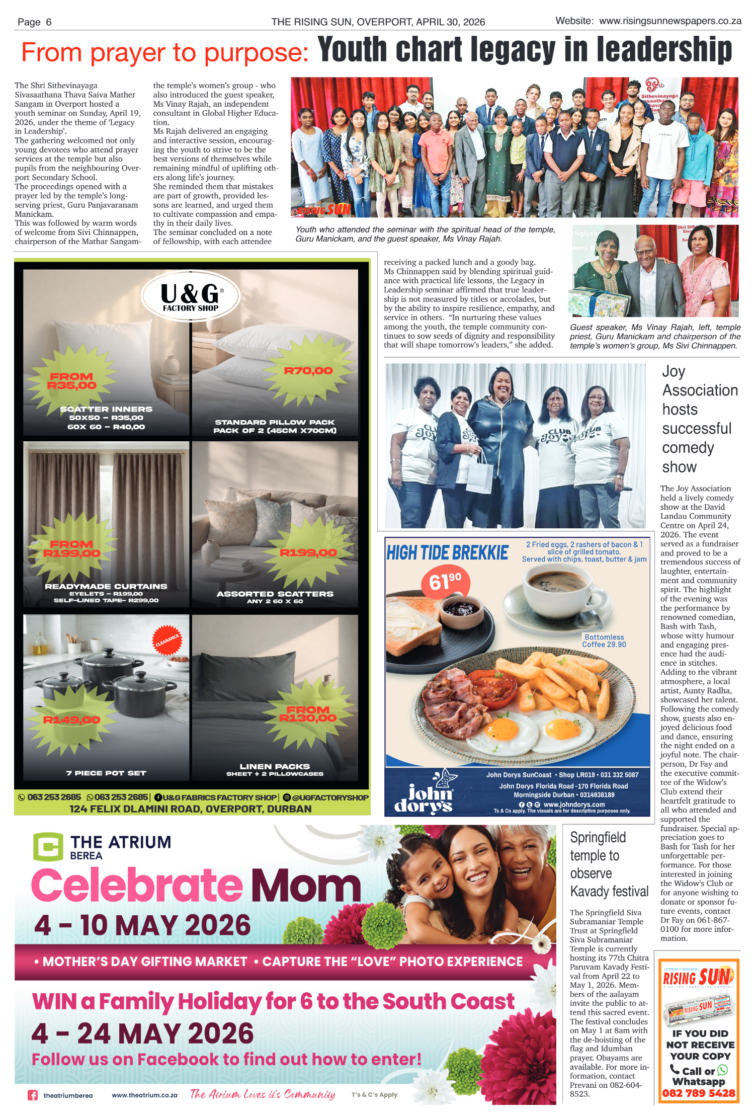 Rising Sun Overport E-Paper, April 30, 2026 page 6