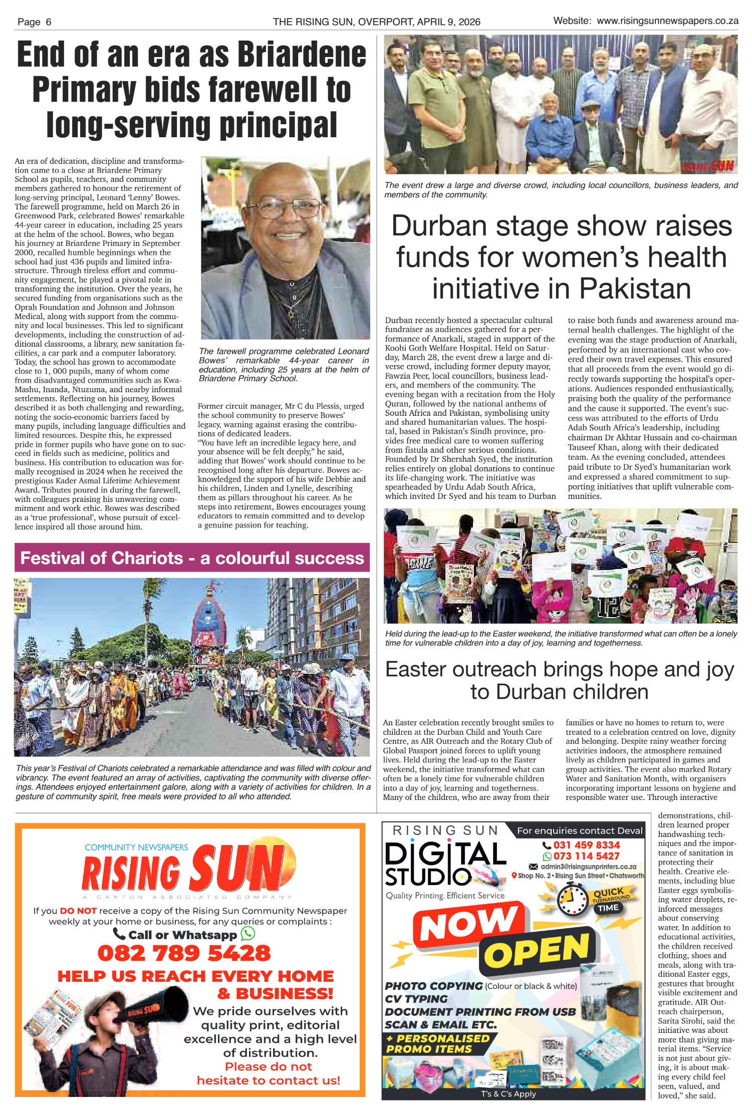 Rising Sun Overport E-Paper, April 9, 2026 page 6