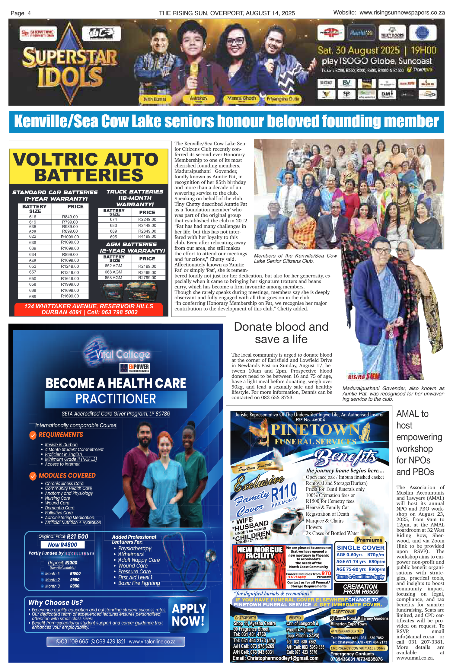 Rising Sun Overport E-Paper, August 14, 2025 page 4