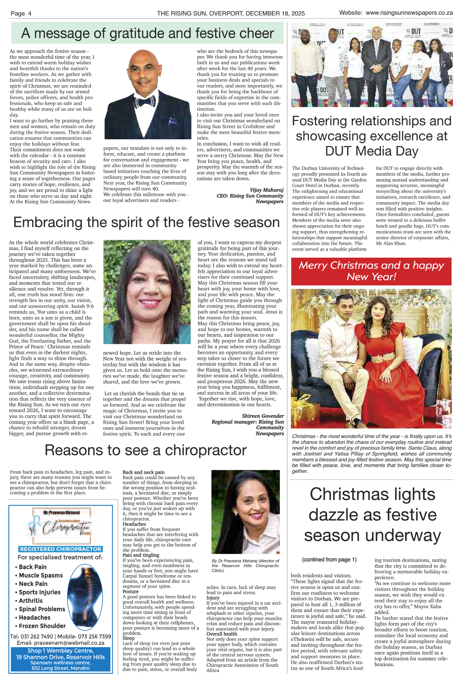 Rising Sun Overport E-Paper, December 18, 2025 page 4