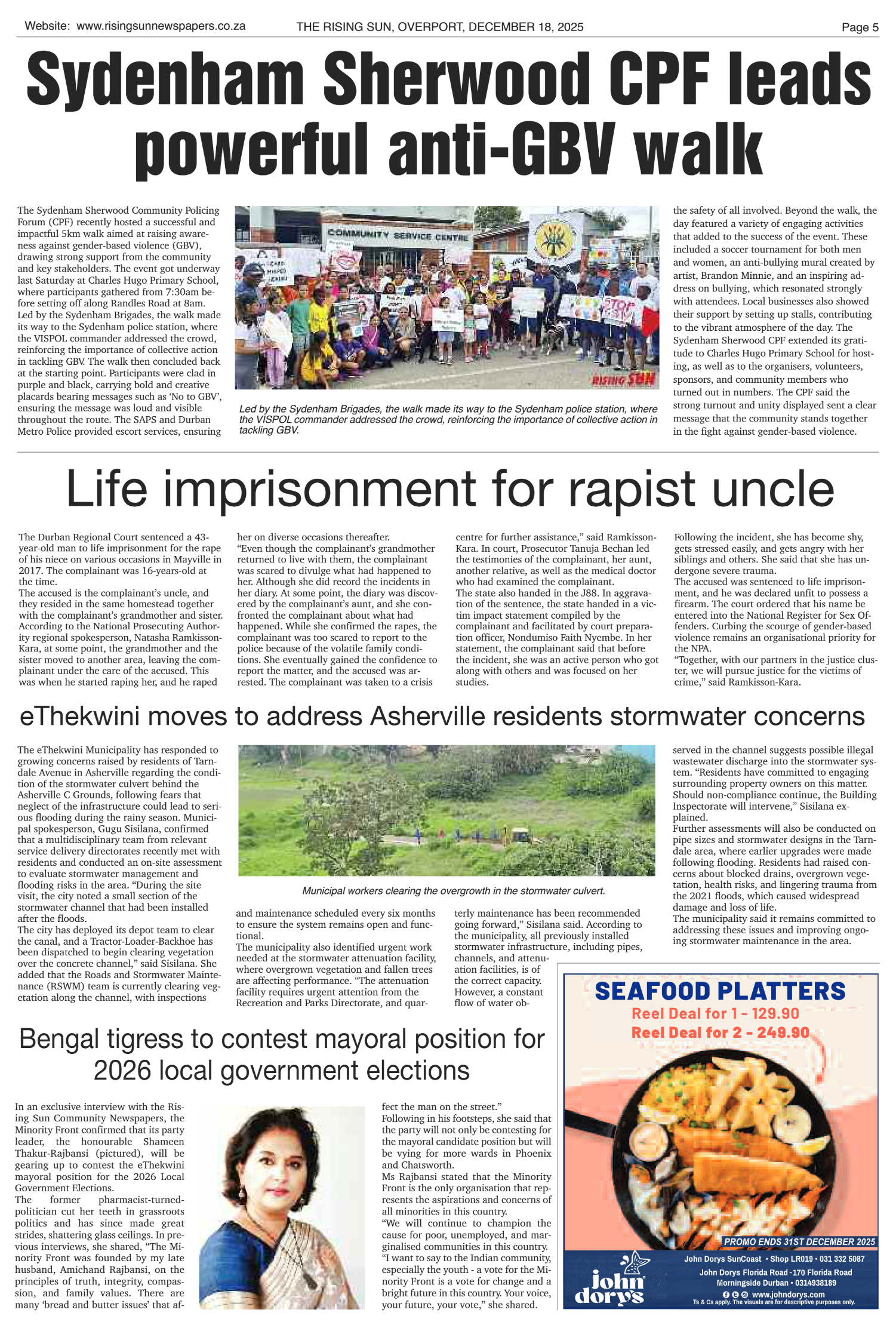 Rising Sun Overport E-Paper, December 18, 2025 page 5