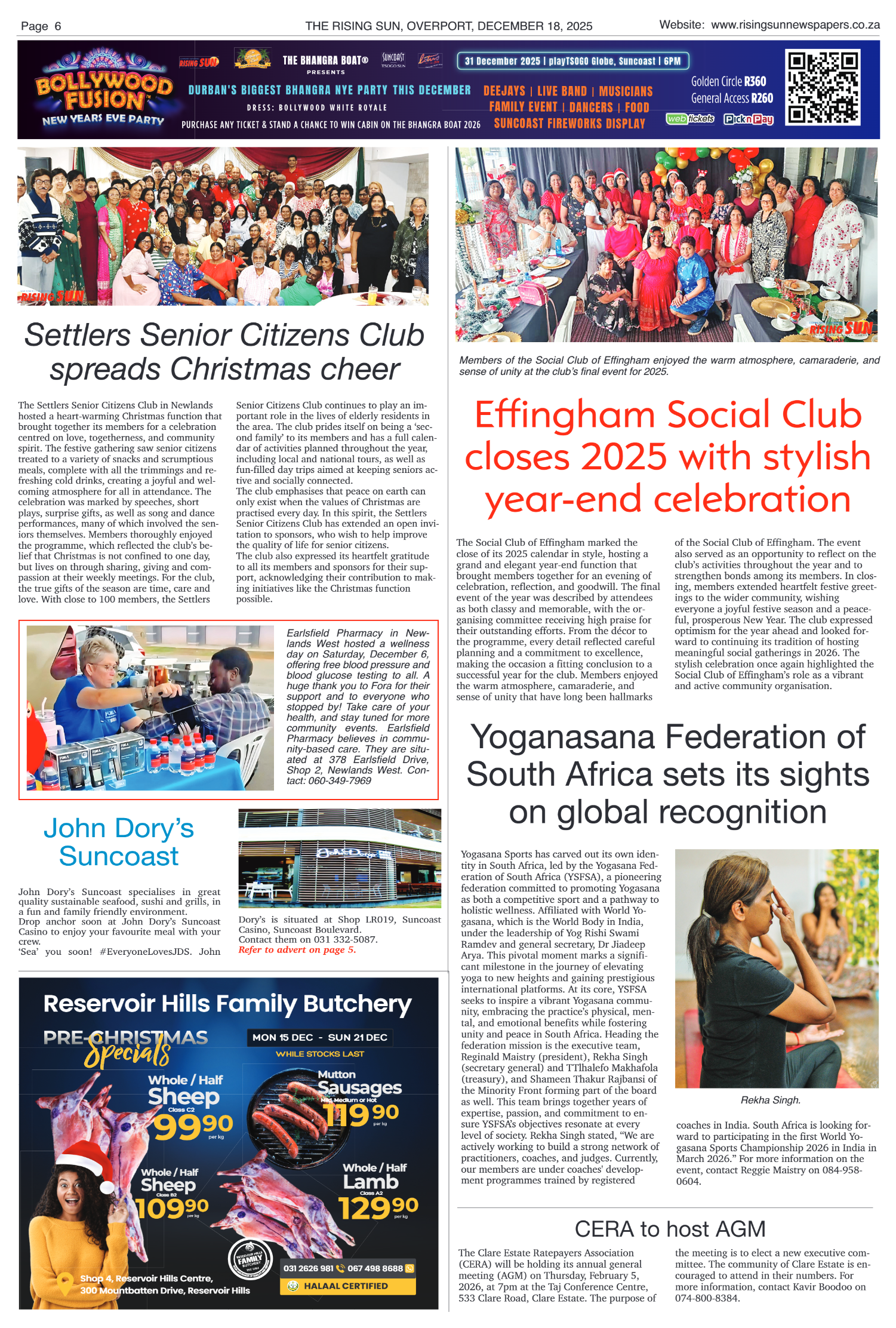 Rising Sun Overport E-Paper, December 18, 2025 page 6
