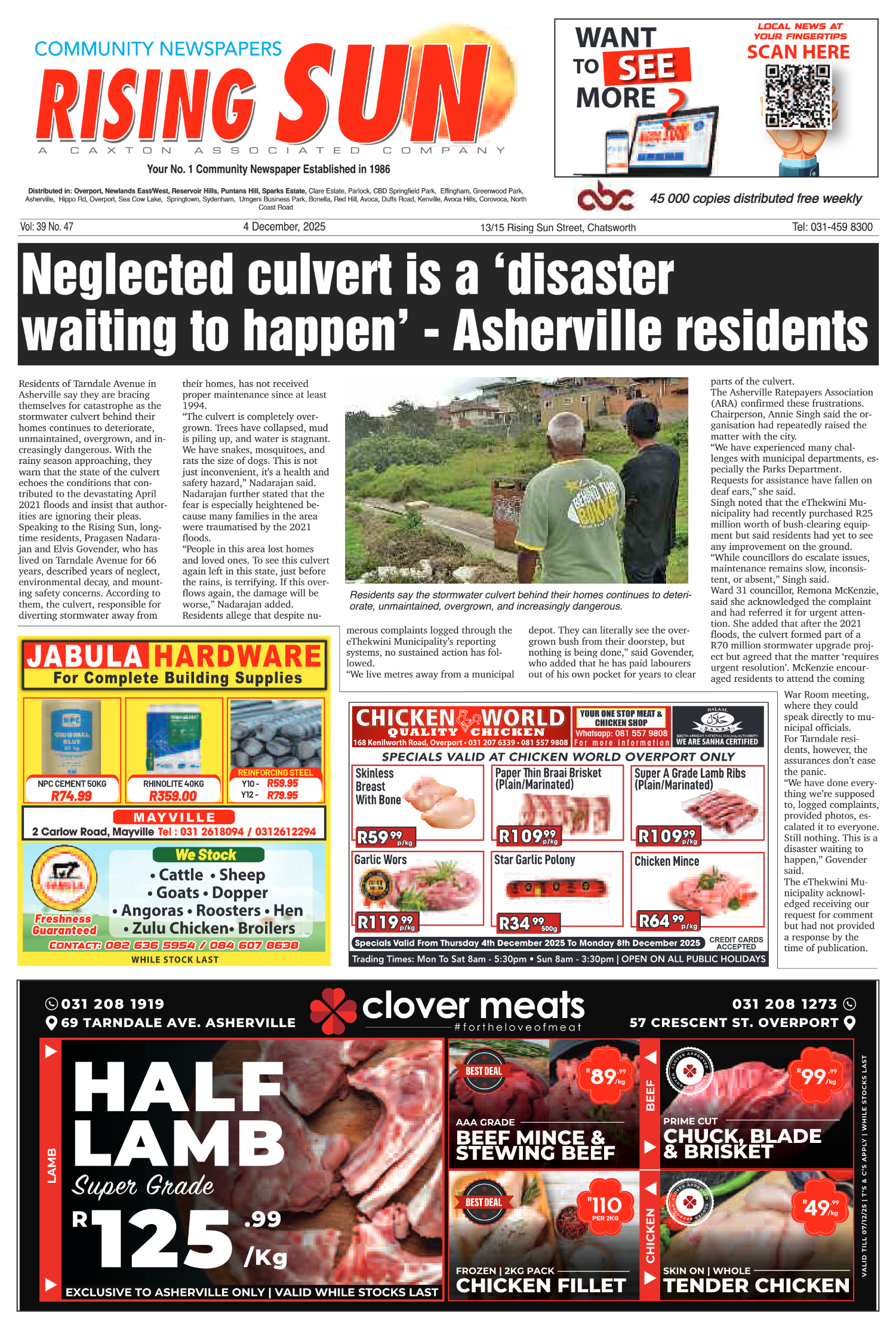 Rising Sun Overport E-Paper, December 4, 2025 page 1