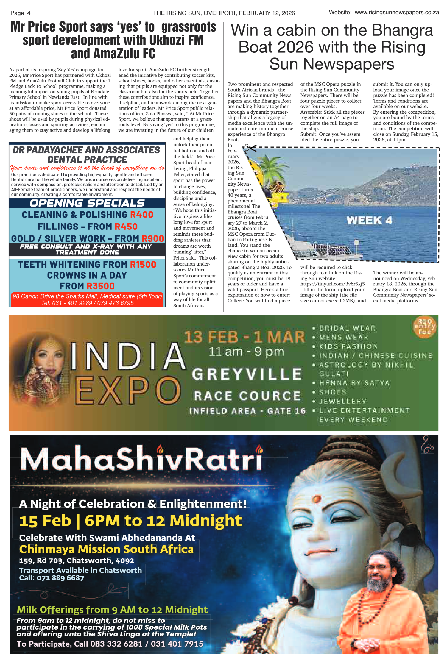 Rising Sun Overport E-Paper, February 12, 2026 page 4