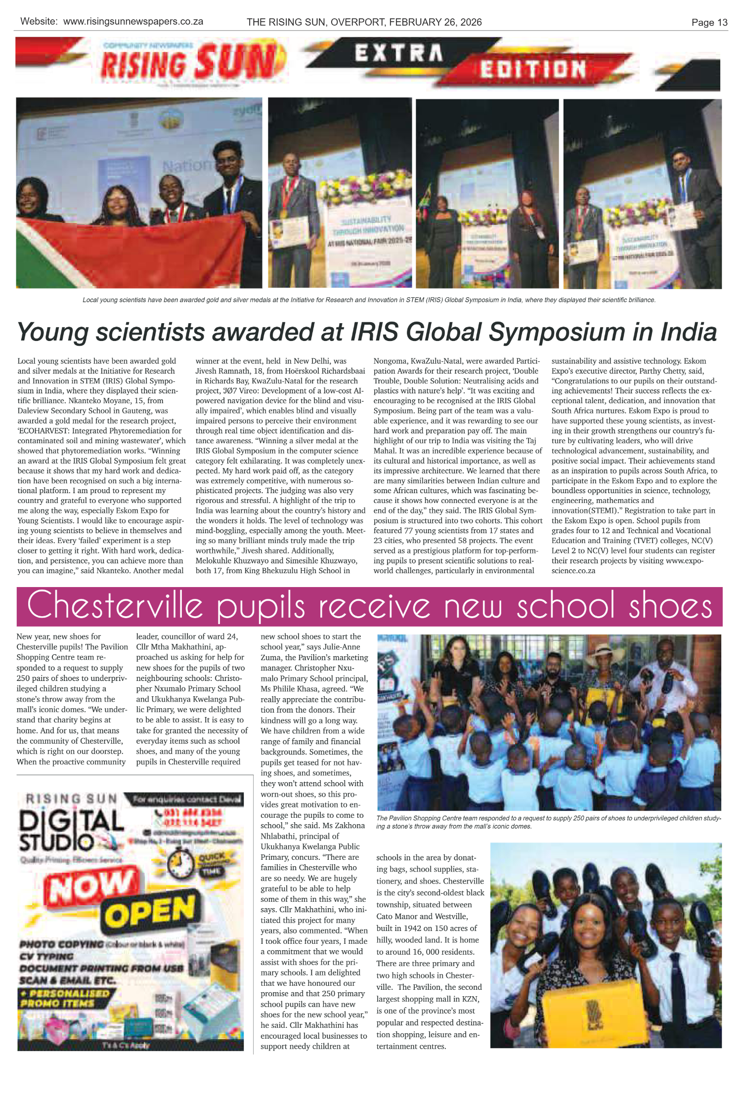 Rising Sun Overport E-Paper, February 26, 2026 page 13