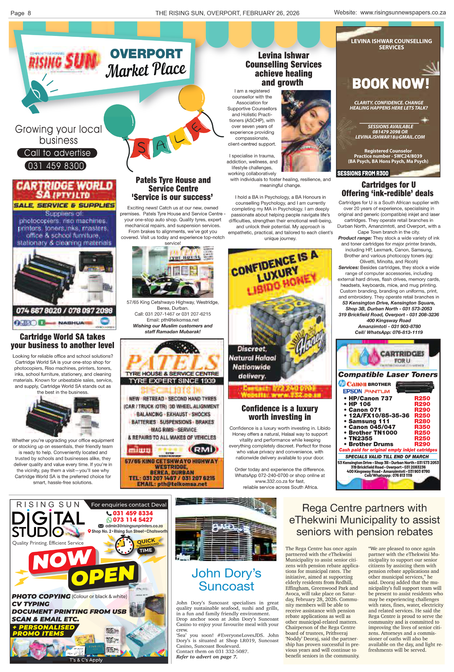 Rising Sun Overport E-Paper, February 26, 2026 page 8