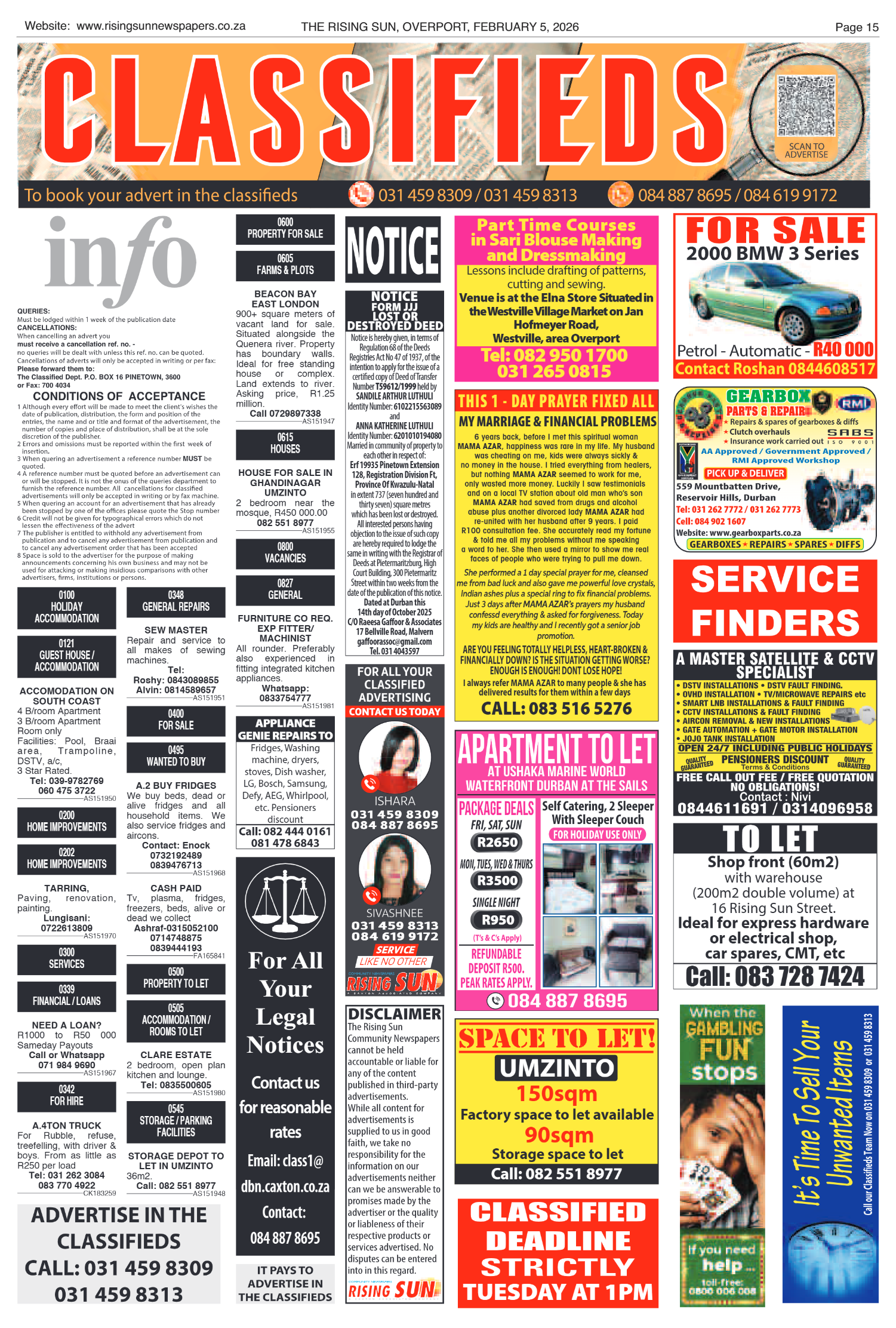 Rising Sun Overport E-Paper, February 5, 2026 page 15