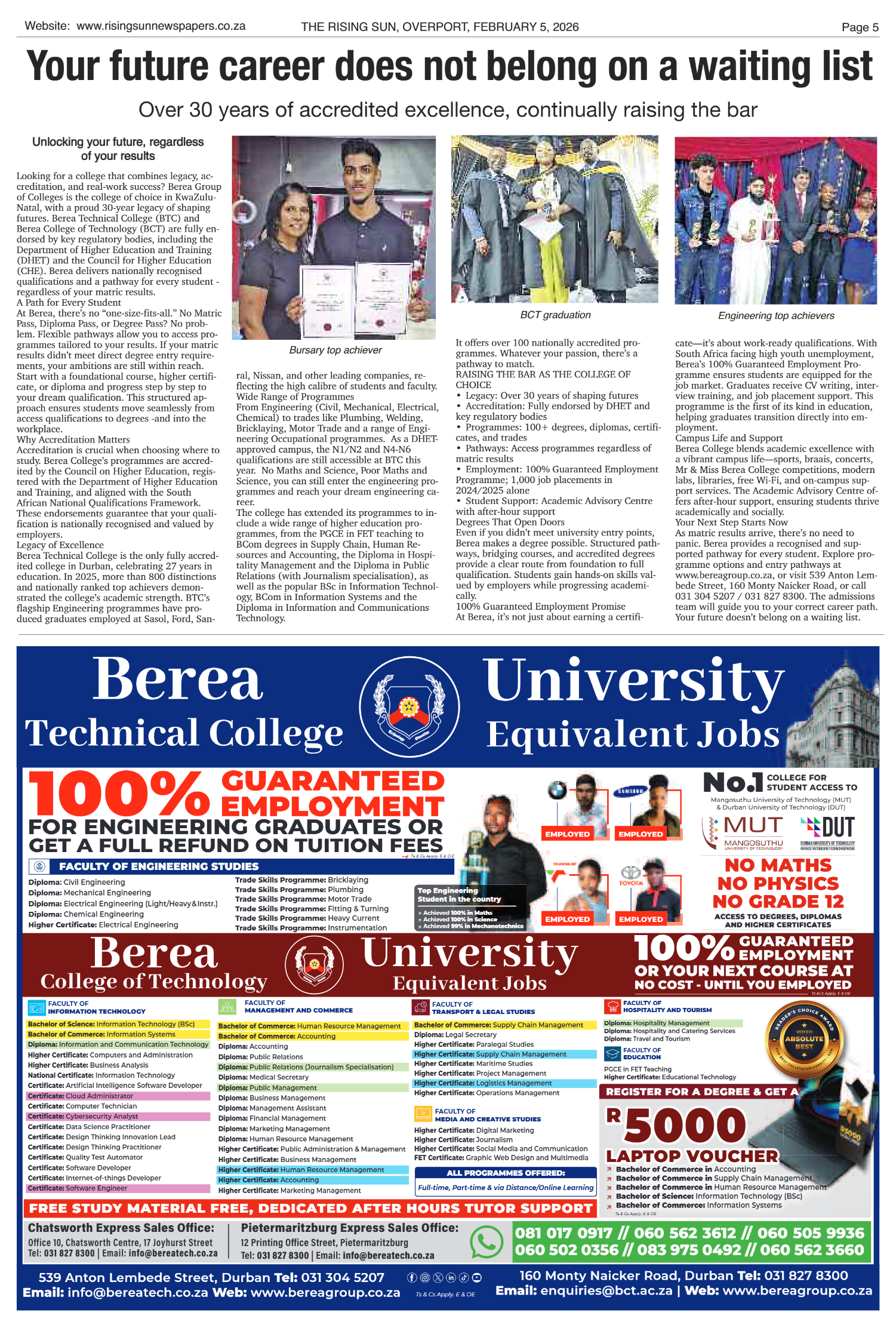 Rising Sun Overport E-Paper, February 5, 2026 page 5