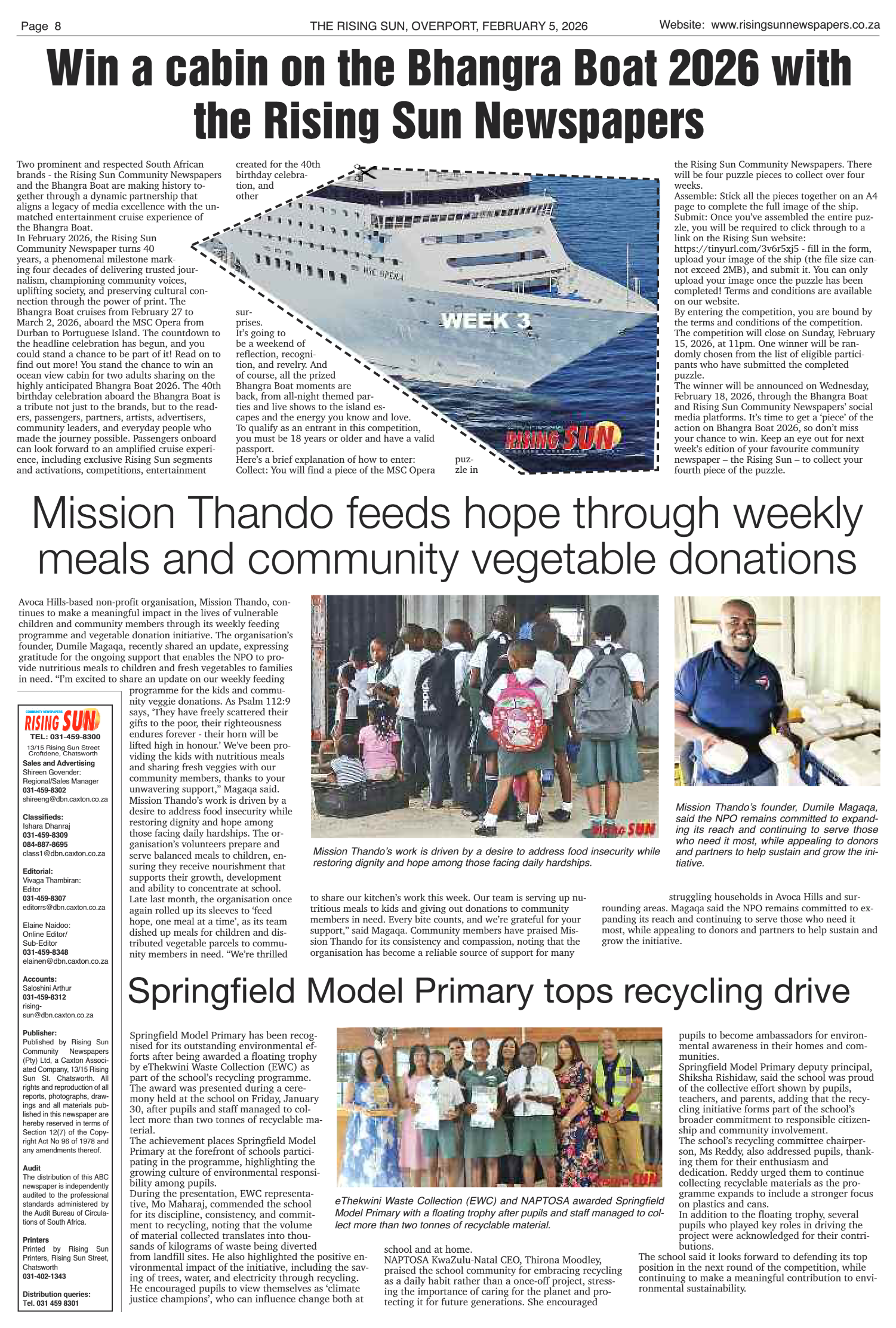 Rising Sun Overport E-Paper, February 5, 2026 page 8