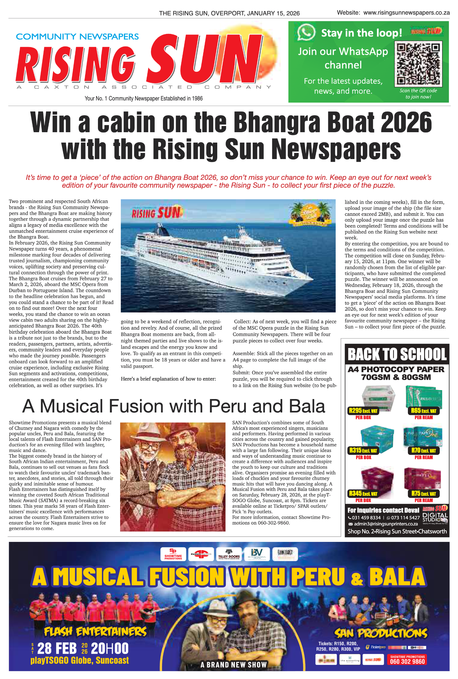 Rising Sun Overport E-Paper, January 15, 2026 page 17