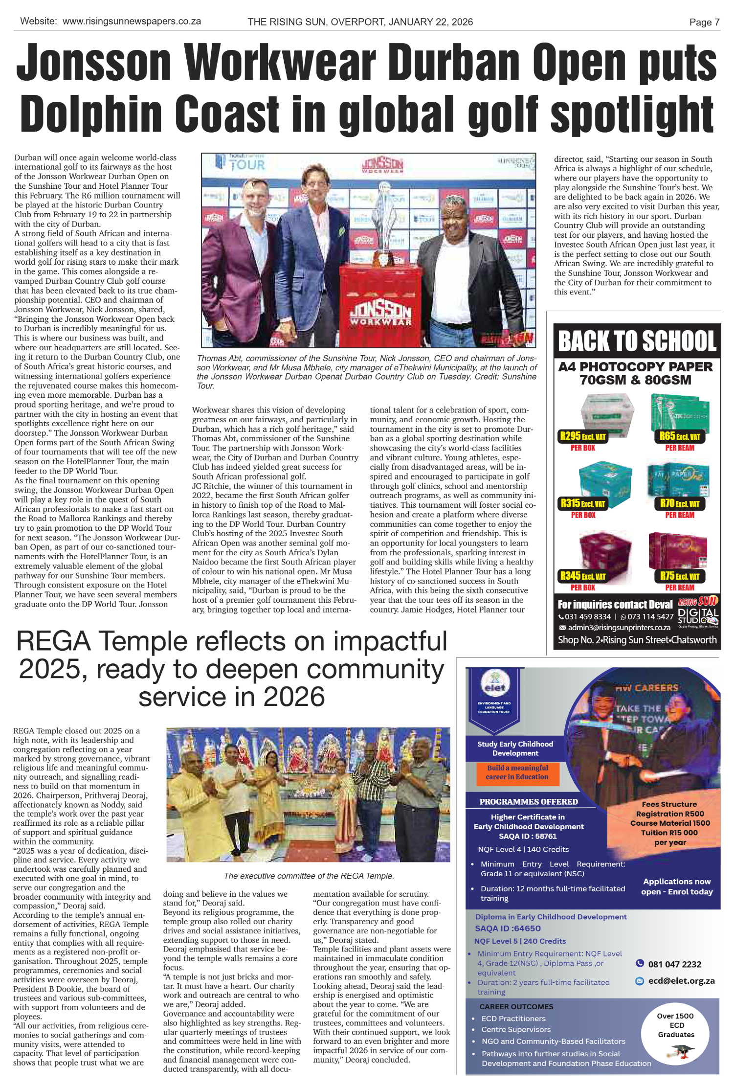 Rising Sun Overport E-Paper, January 22, 2026 page 11