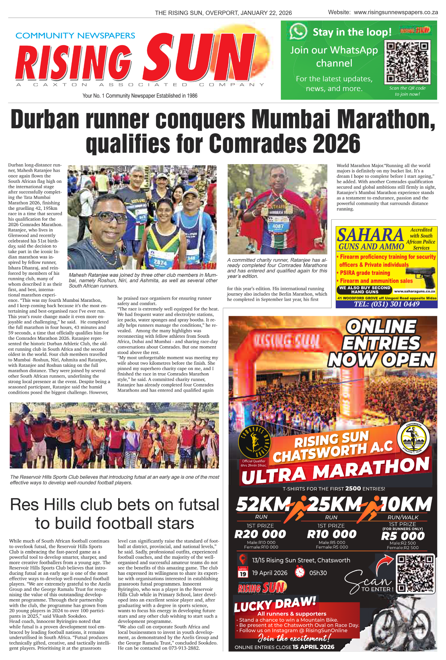 Rising Sun Overport E-Paper, January 22, 2026 page 21