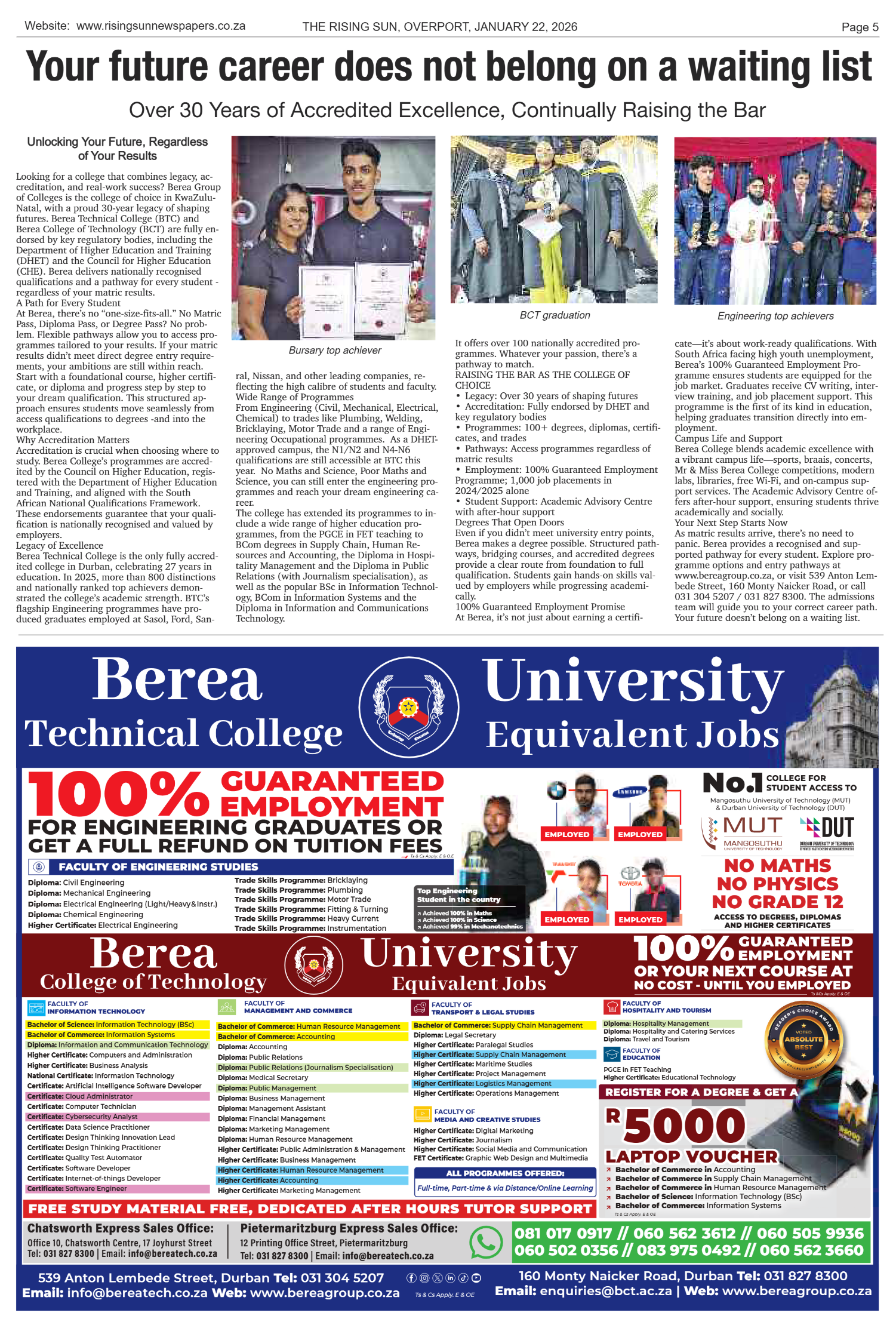 Rising Sun Overport E-Paper, January 22, 2026 page 9