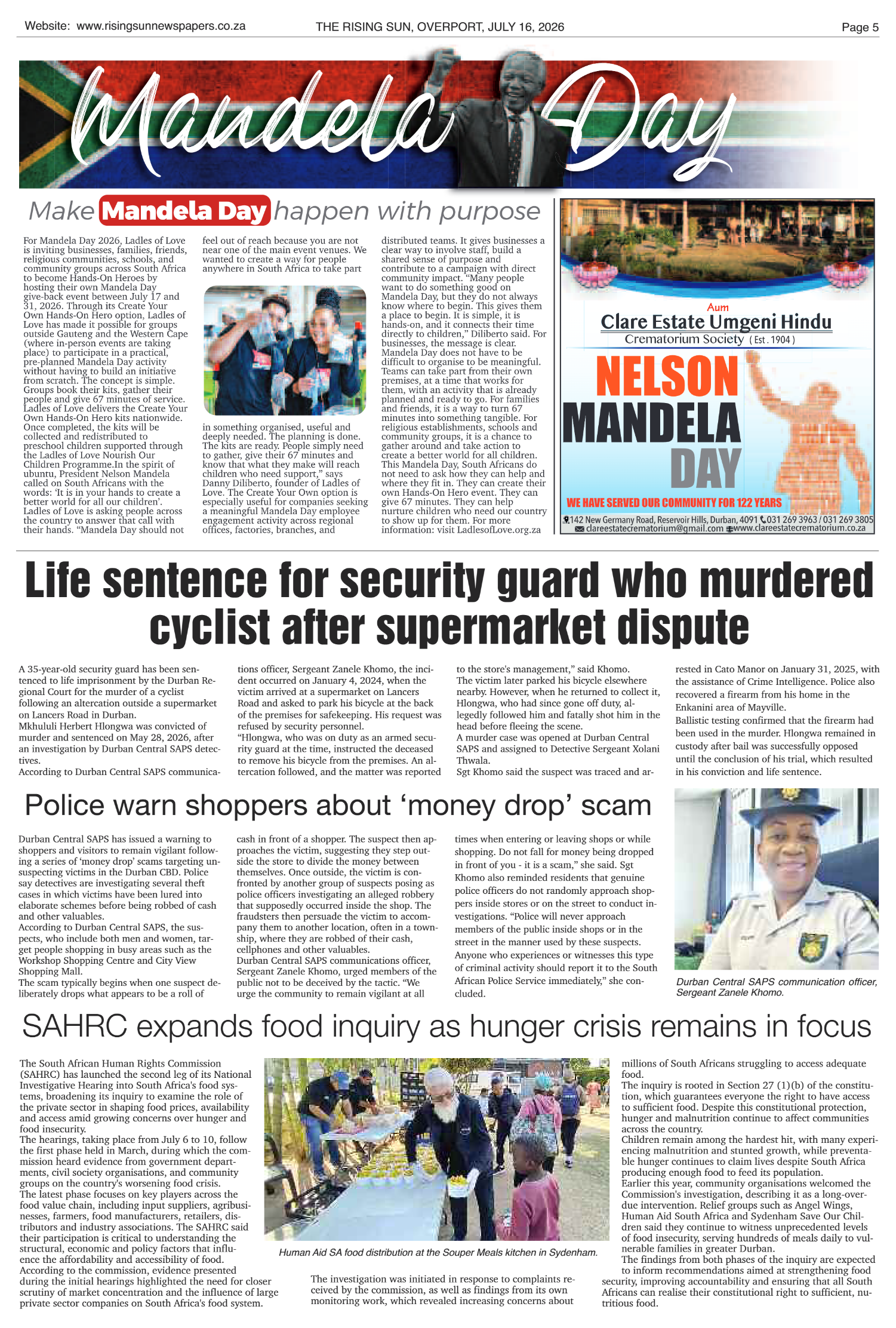 Rising Sun Overport E-Paper, July 16, 2026 page 5