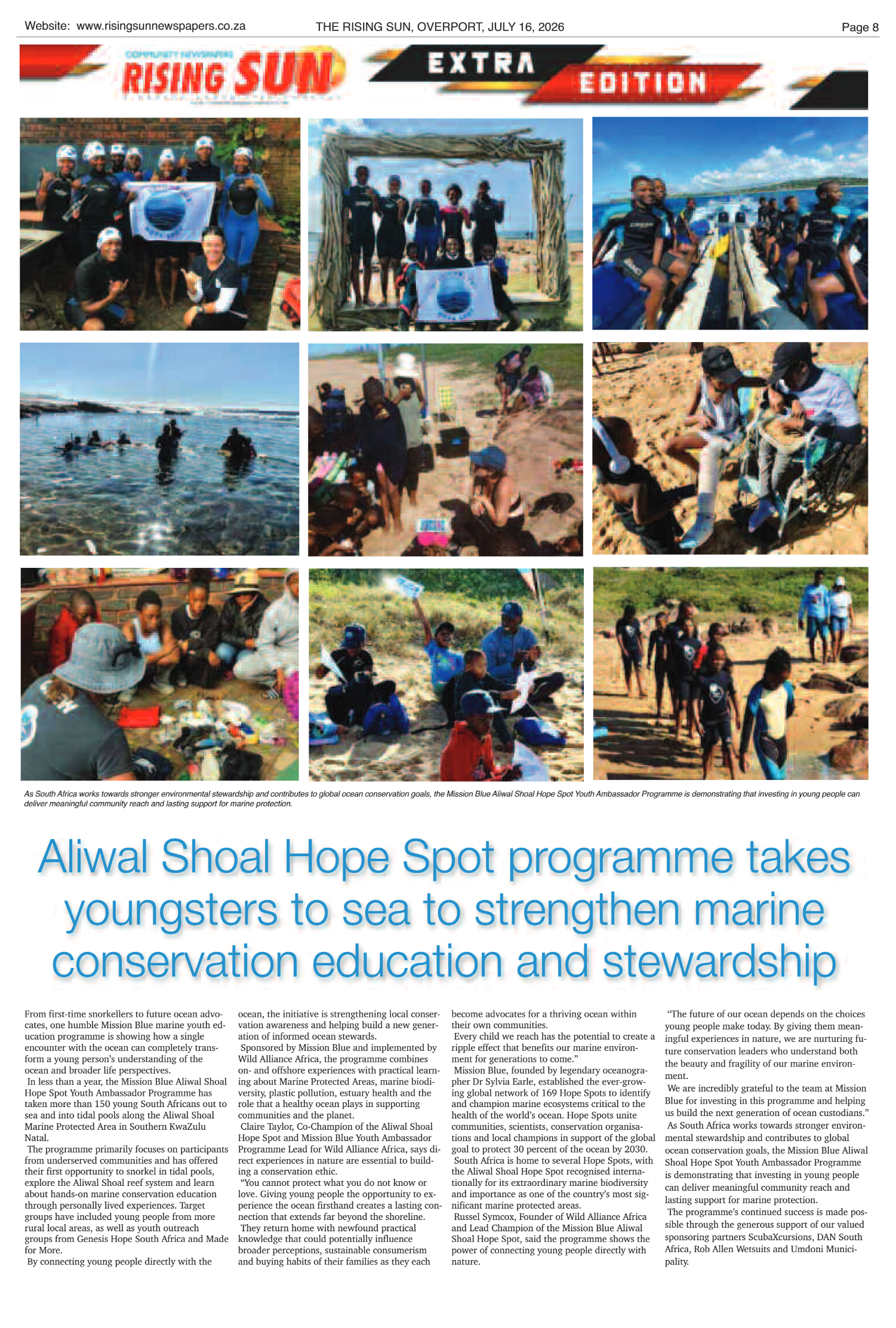 Rising Sun Overport E-Paper, July 16, 2026 page 8
