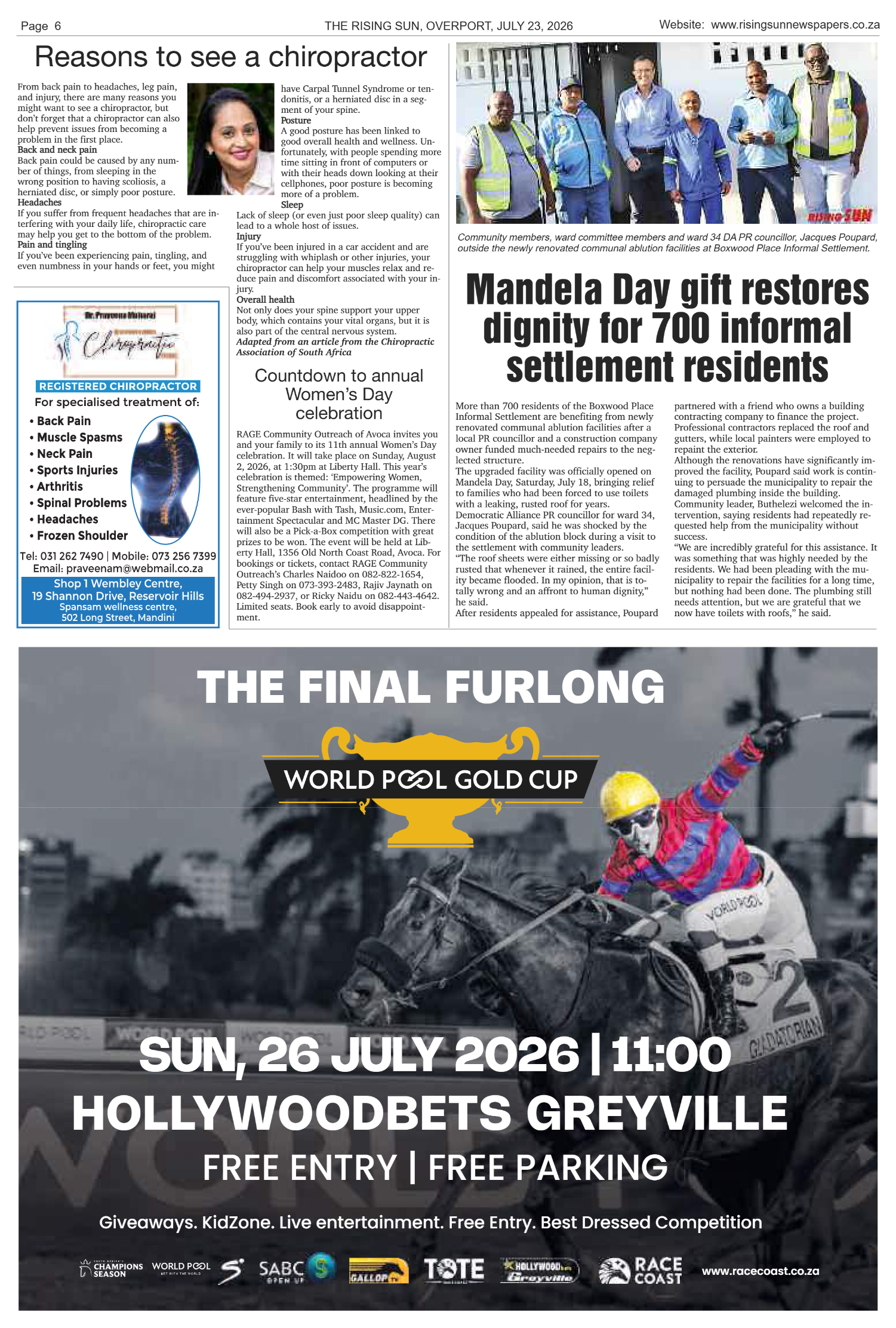 Rising Sun Overport E-Paper, July 23, 2026 page 6