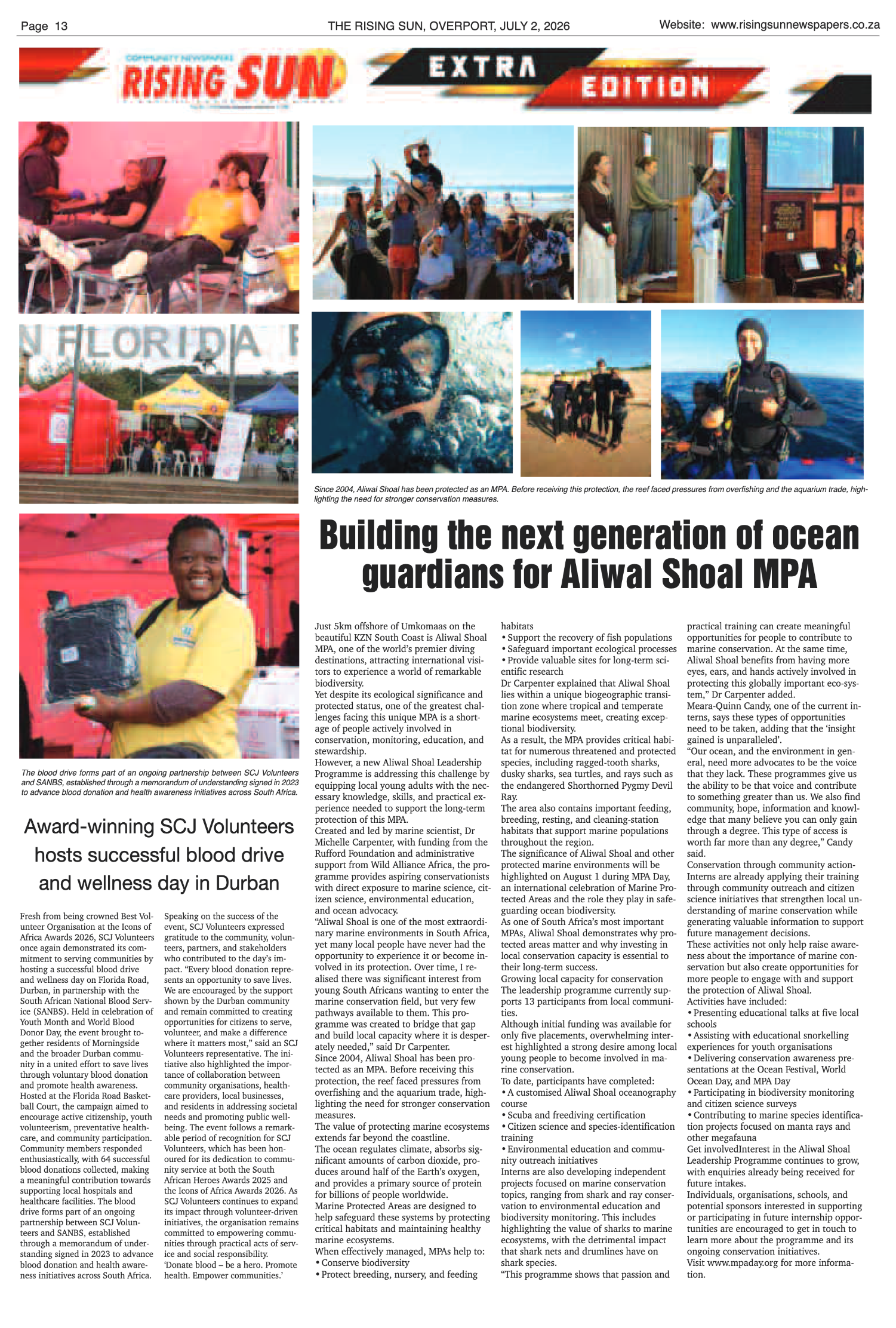 Rising Sun Overport E-Paper, July 2, 2026 page 13