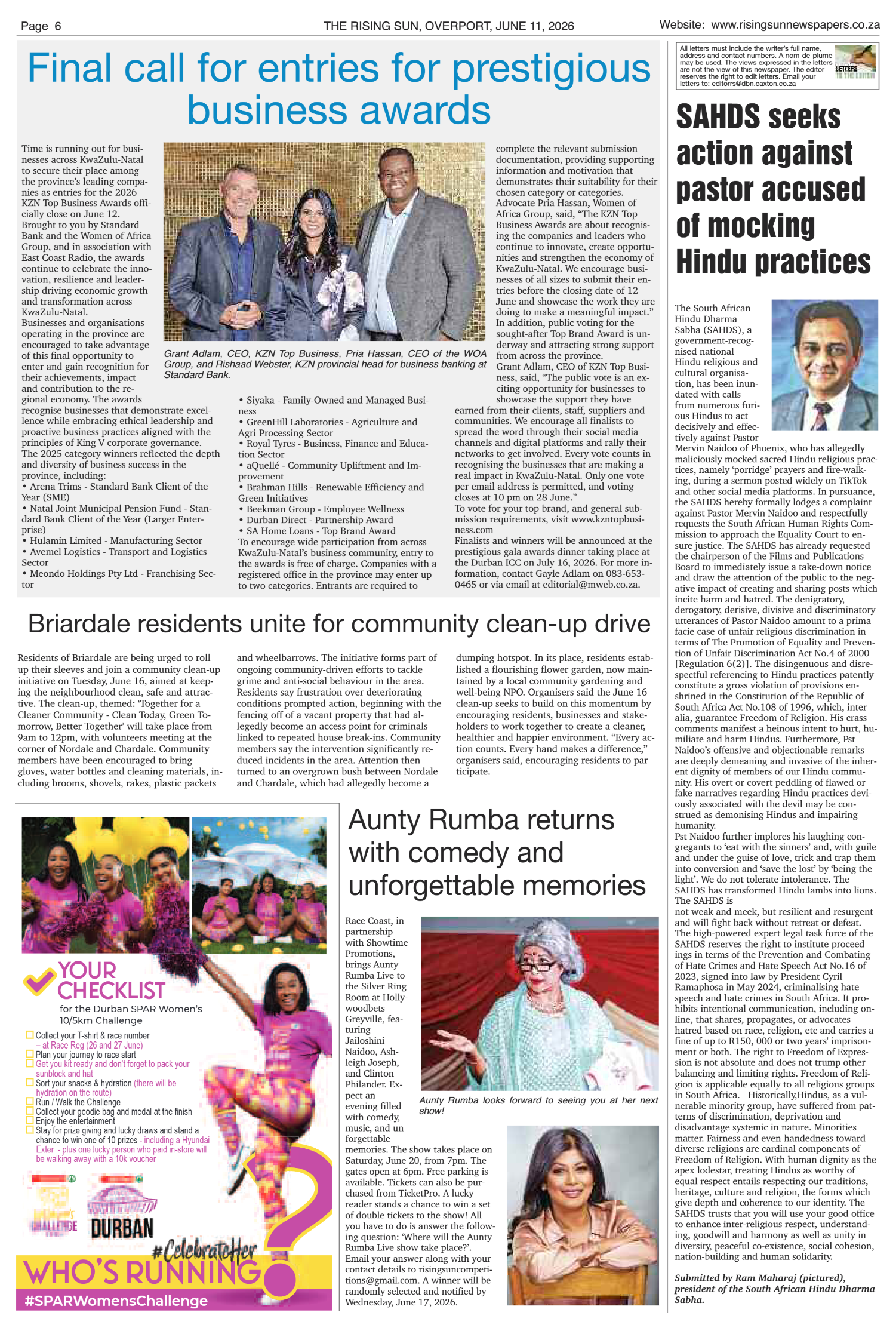 Rising Sun Overport E-Paper, June 11, 2026 page 6