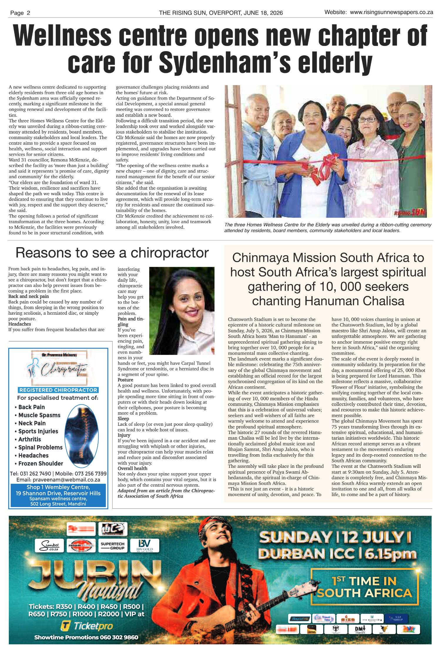 Rising Sun Overport E-Paper, June 18, 2026 page 2