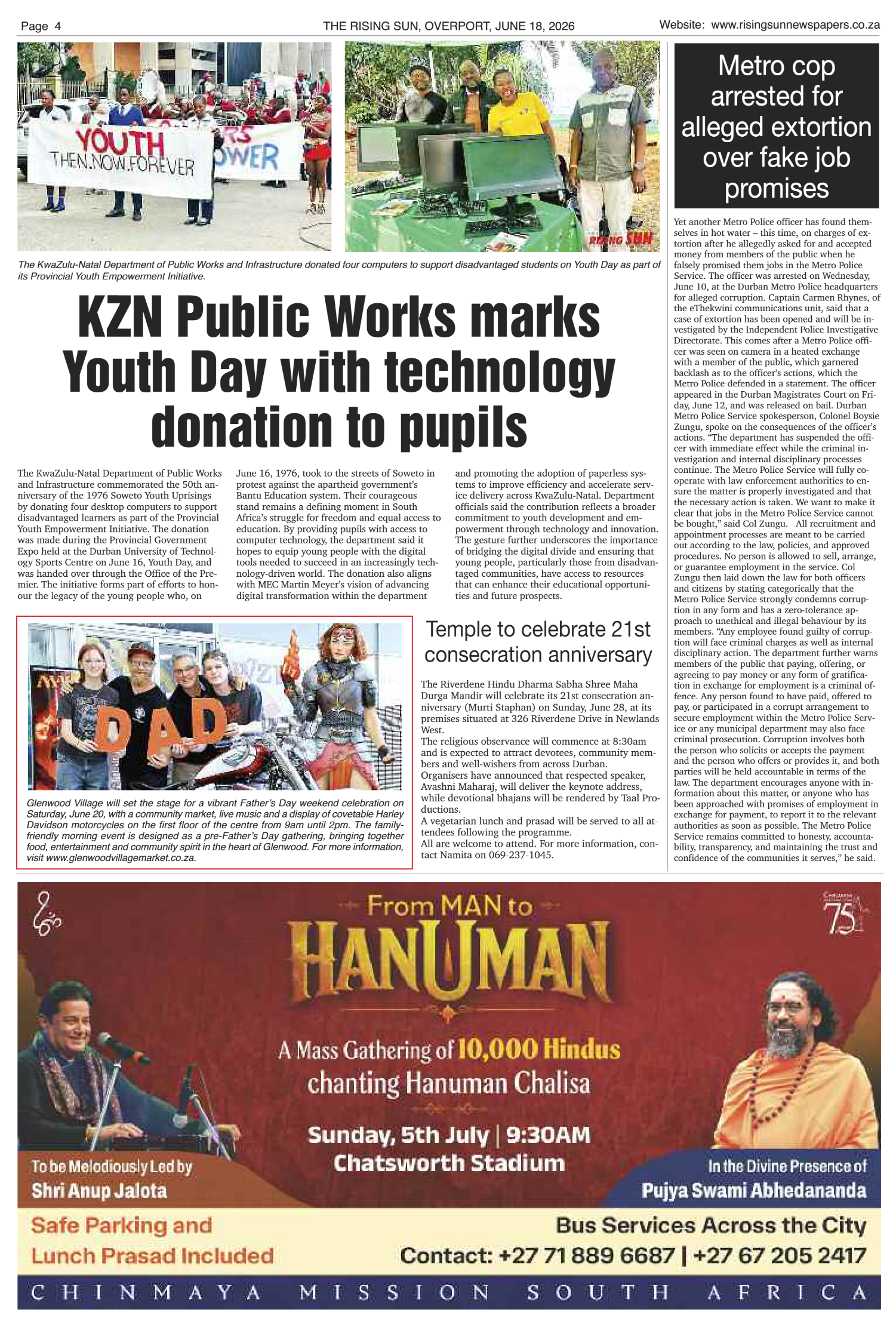 Rising Sun Overport E-Paper, June 18, 2026 page 4