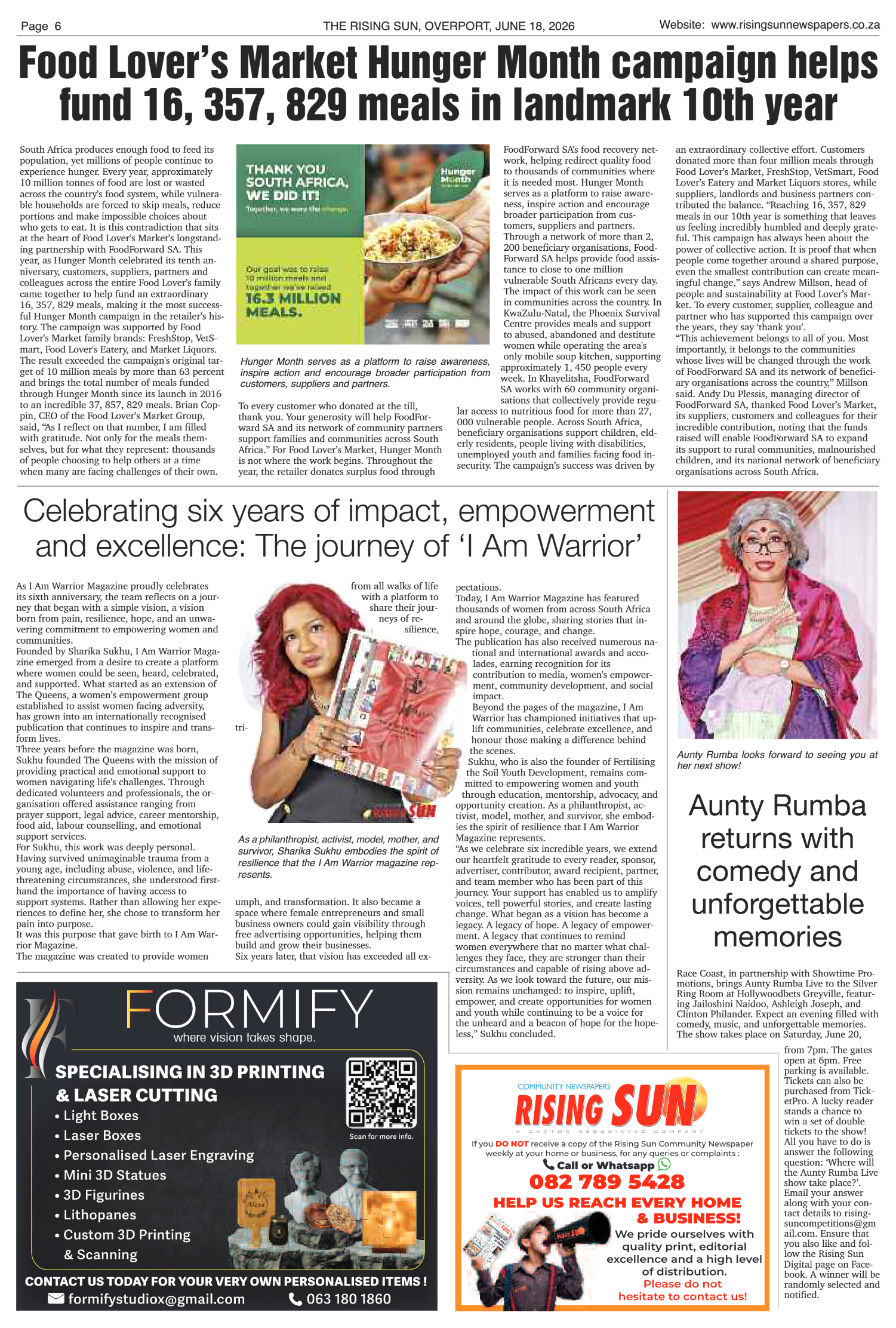 Rising Sun Overport E-Paper, June 18, 2026 page 6