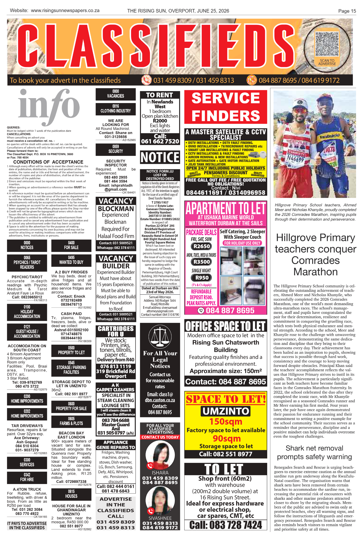 Rising Sun Overport E-Paper, June 25, 2026 page 15