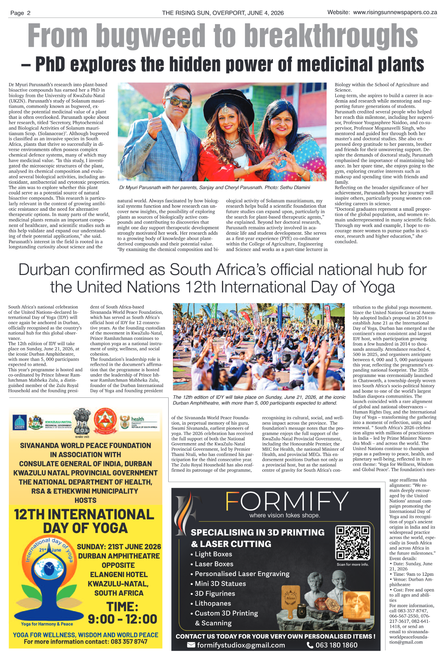 Rising Sun Overport E-Paper, June 4, 2026 page 2