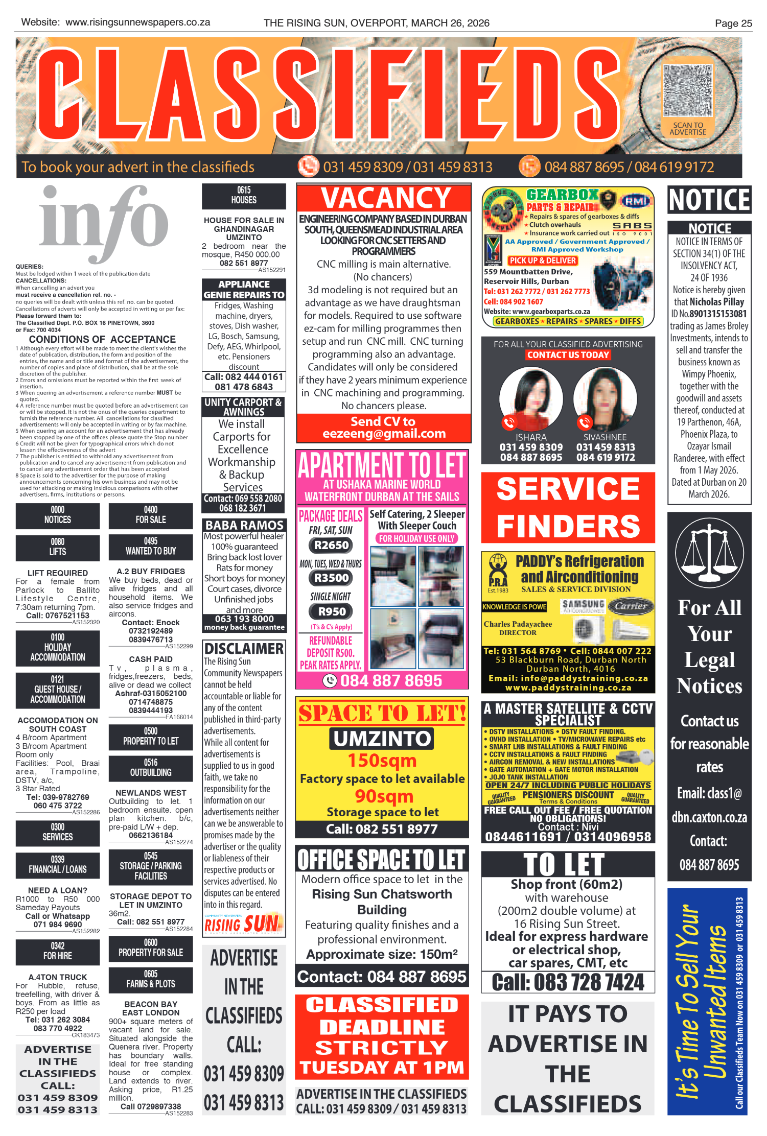 Rising Sun Overport E-Paper, March 26, 2026 page 23