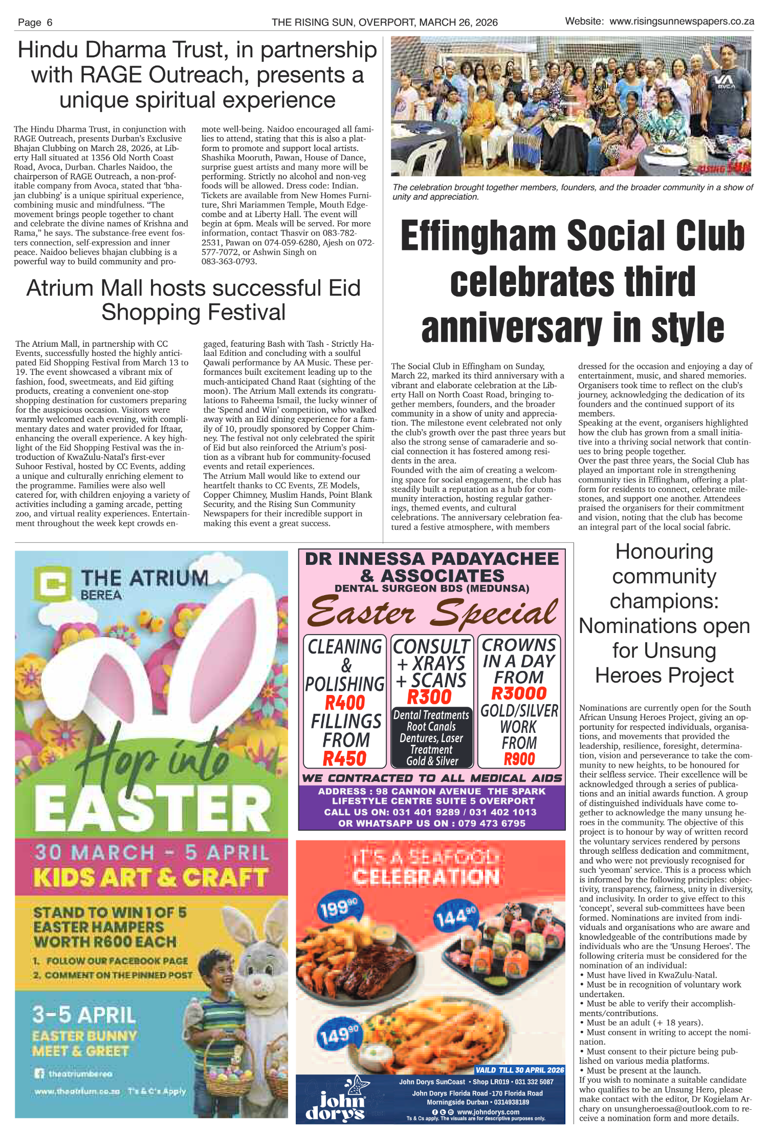 Rising Sun Overport E-Paper, March 26, 2026 page 8