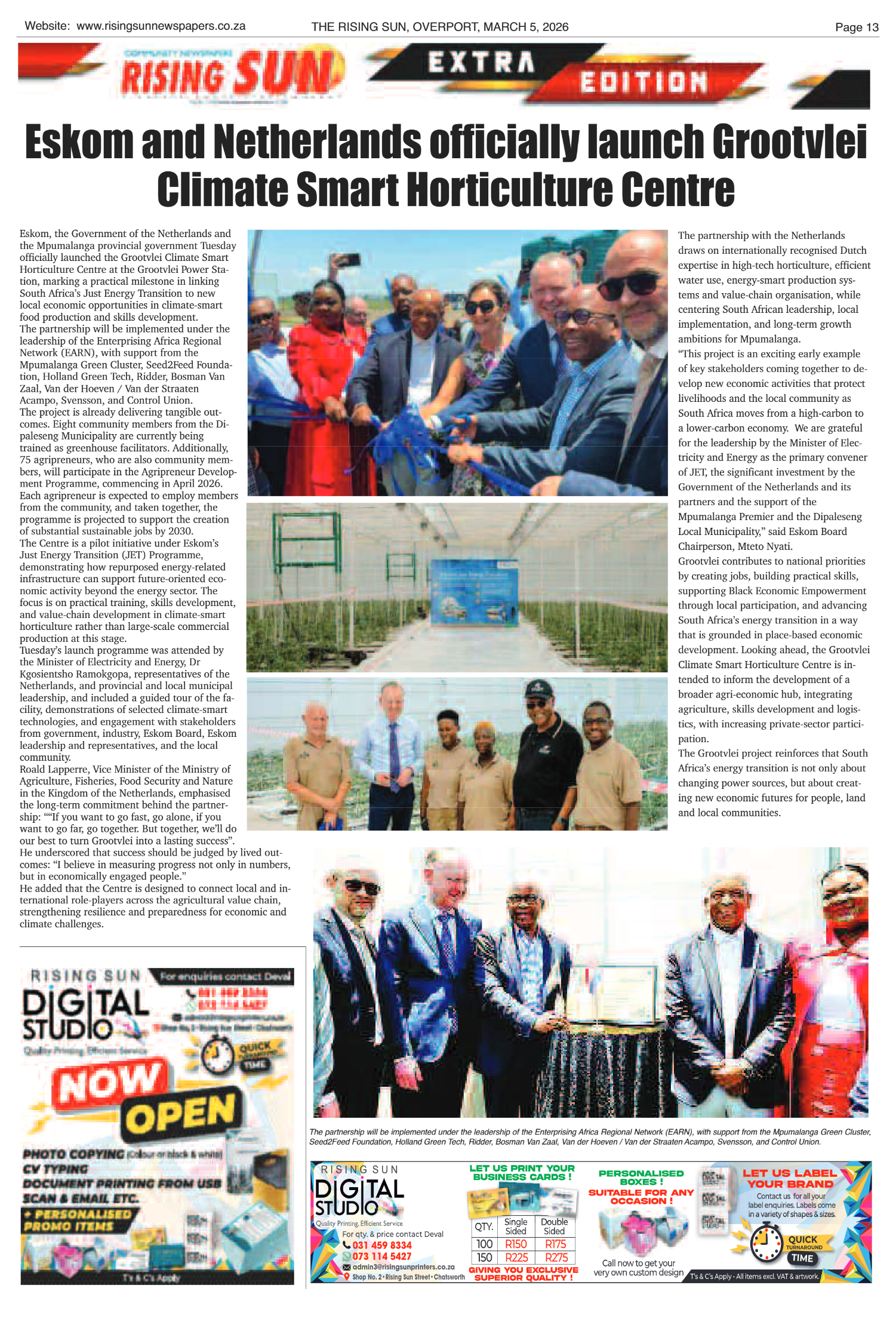 Rising Sun Overport E-Paper, March 5, 2026 page 13