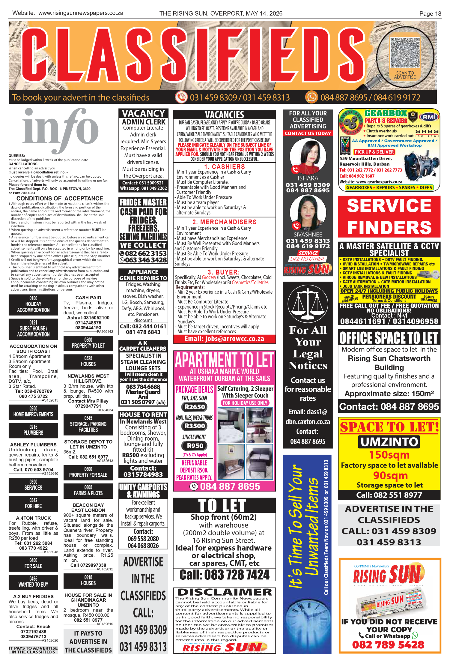 Rising Sun Overport E-Paper, May 14, 2026 page 18