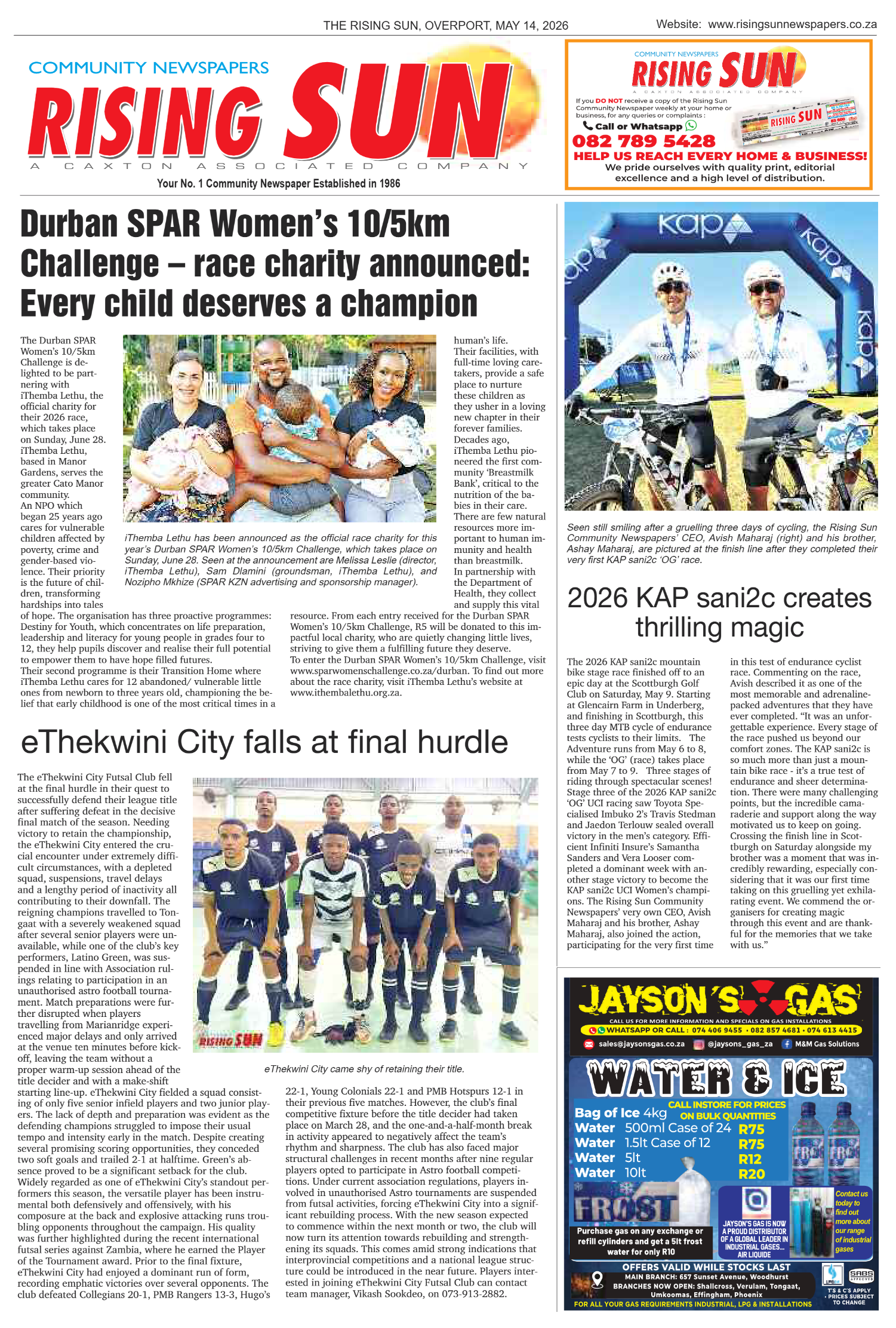 Rising Sun Overport E-Paper, May 14, 2026 page 19