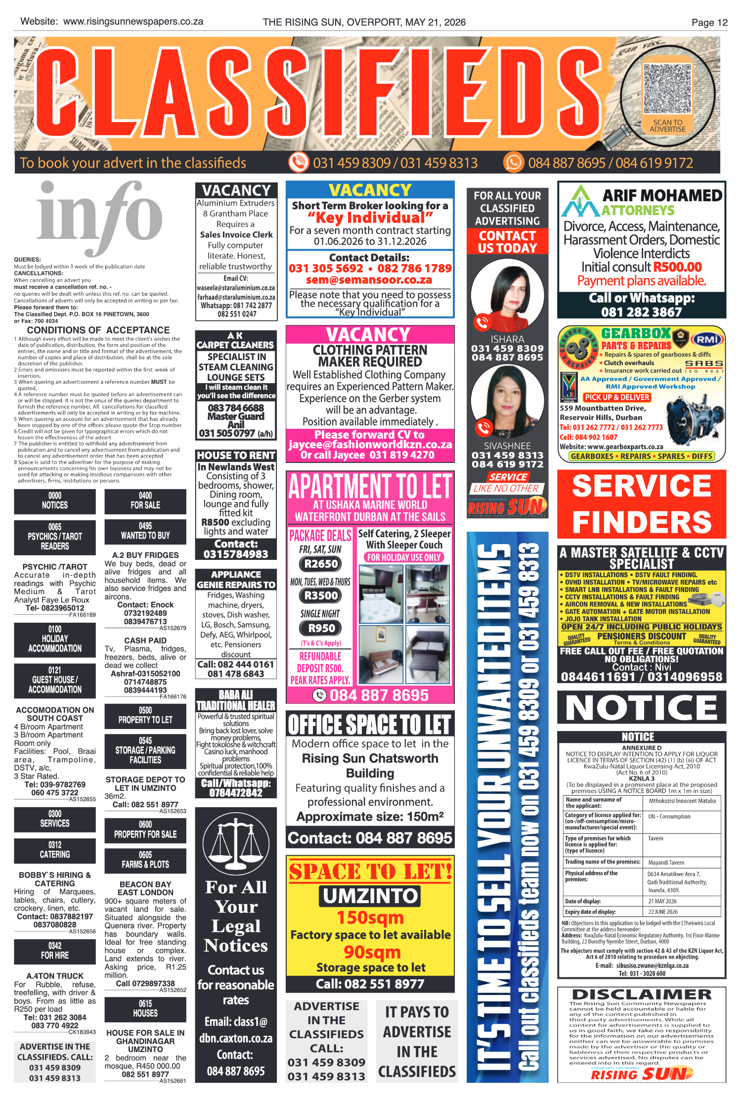 Rising Sun Overport E-Paper, May 21, 2026 page 12