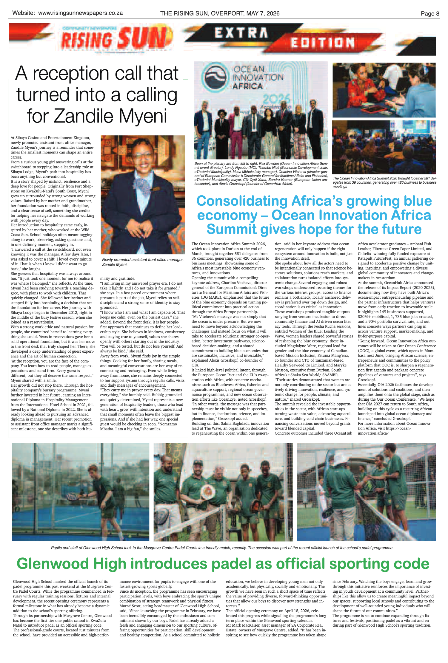 Rising Sun Overport E-Paper, May 7, 2026 page 8
