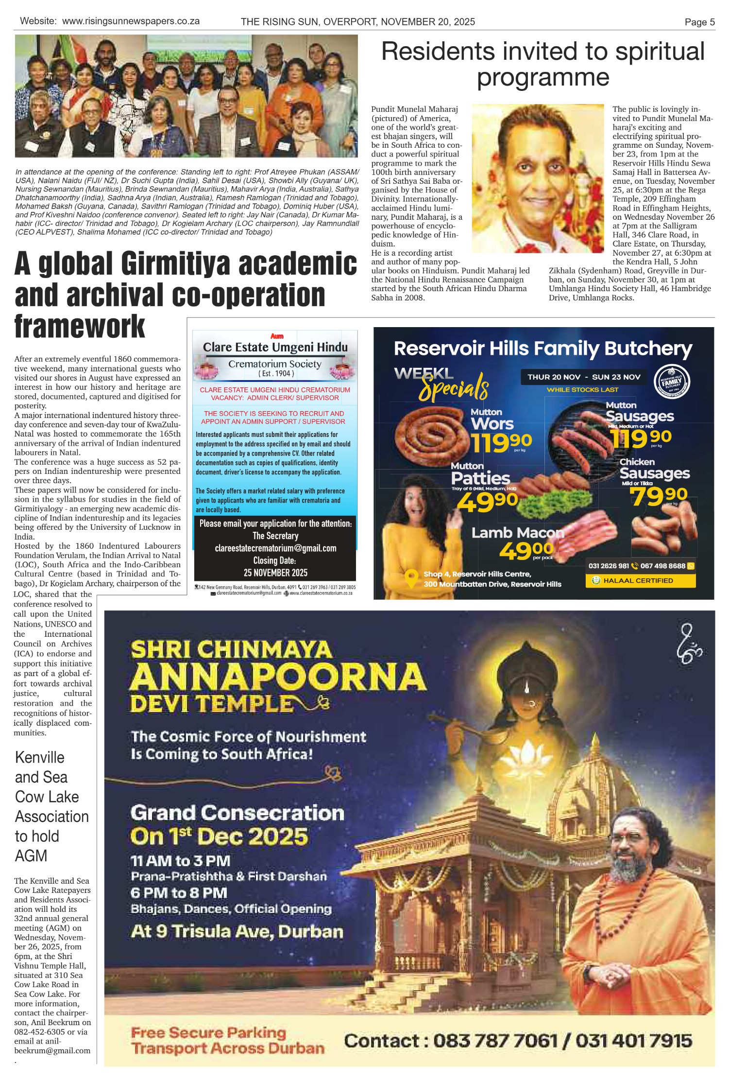 Rising Sun Overport E-Paper, November 20, 2025 page 5
