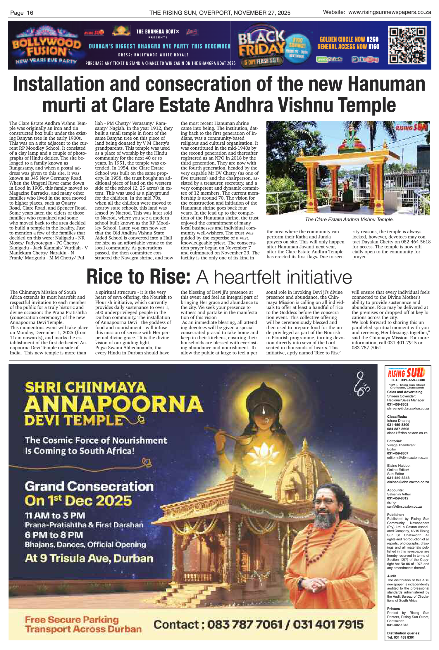 Rising Sun Overport E-Paper, November 27, 2025 page 20
