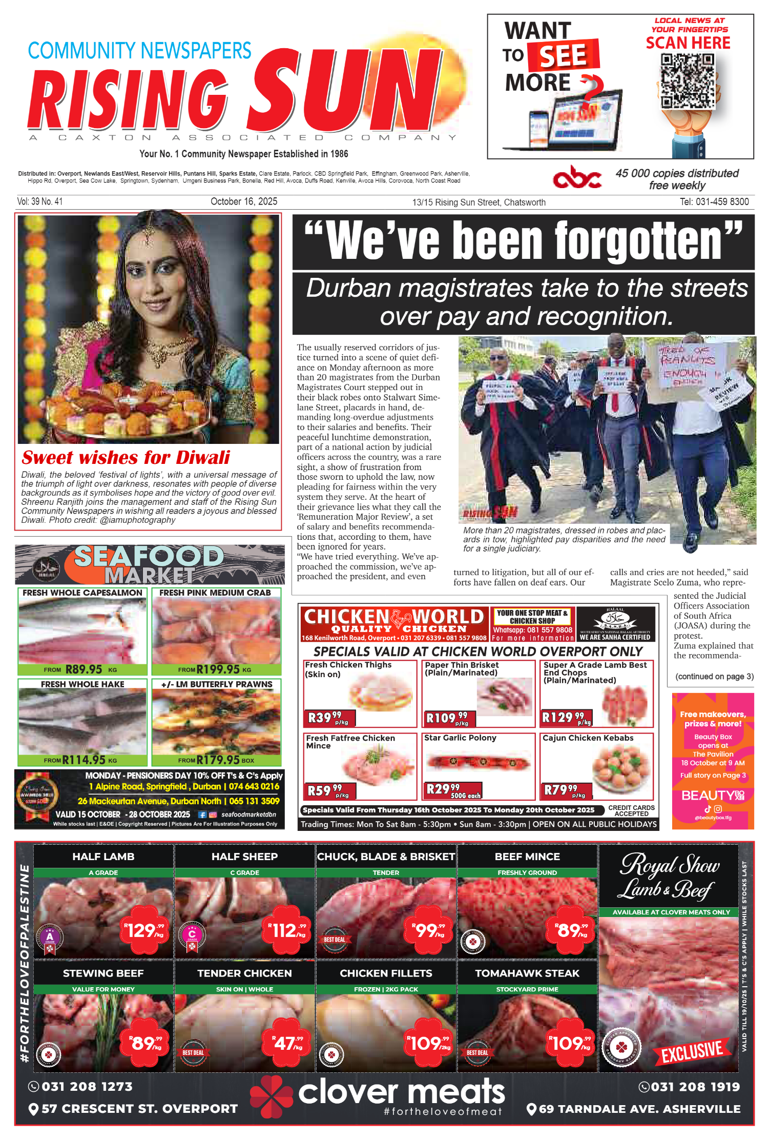 Rising Sun Overport E-Paper, October 16, 2025 page 1