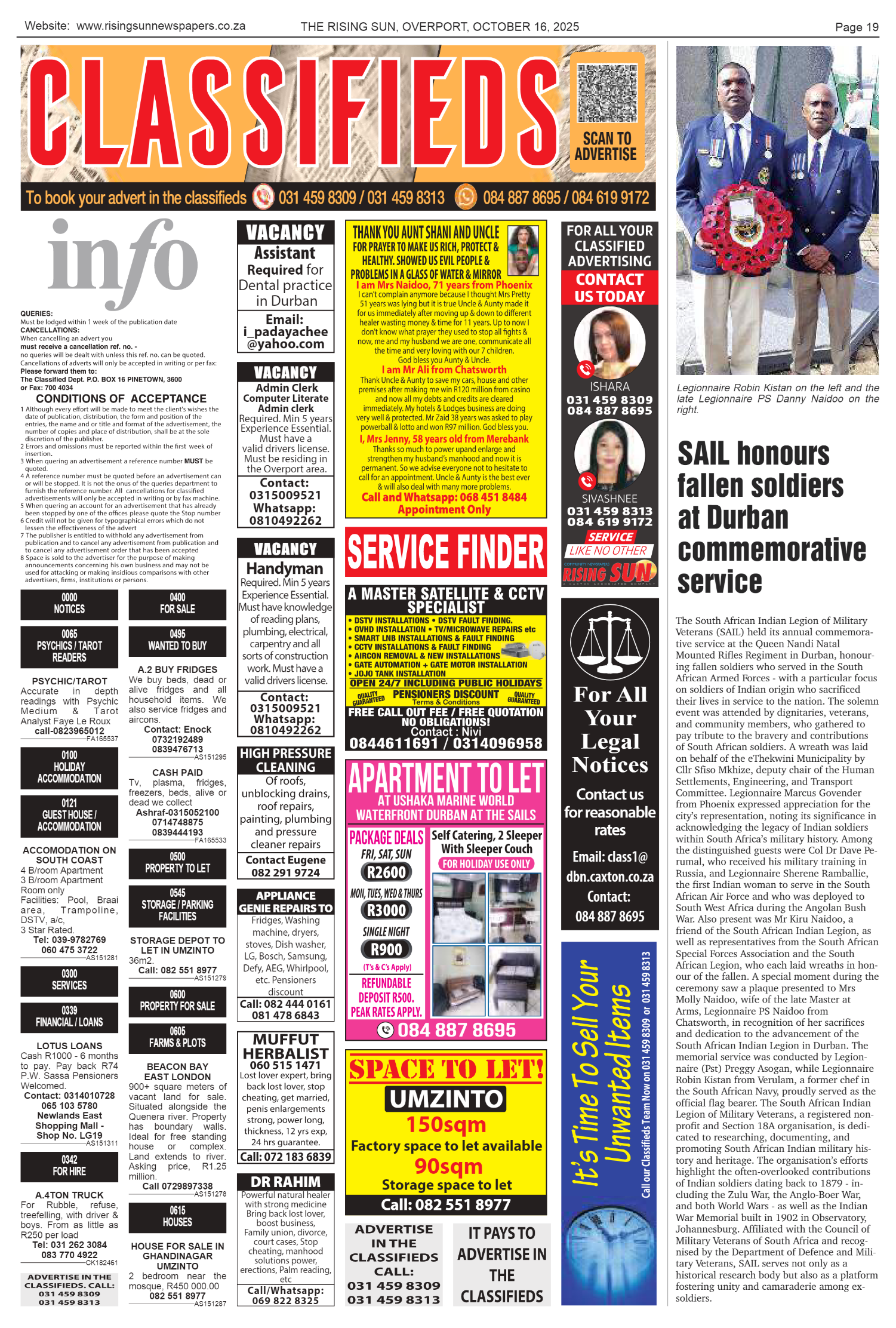 Rising Sun Overport E-Paper, October 16, 2025 page 19