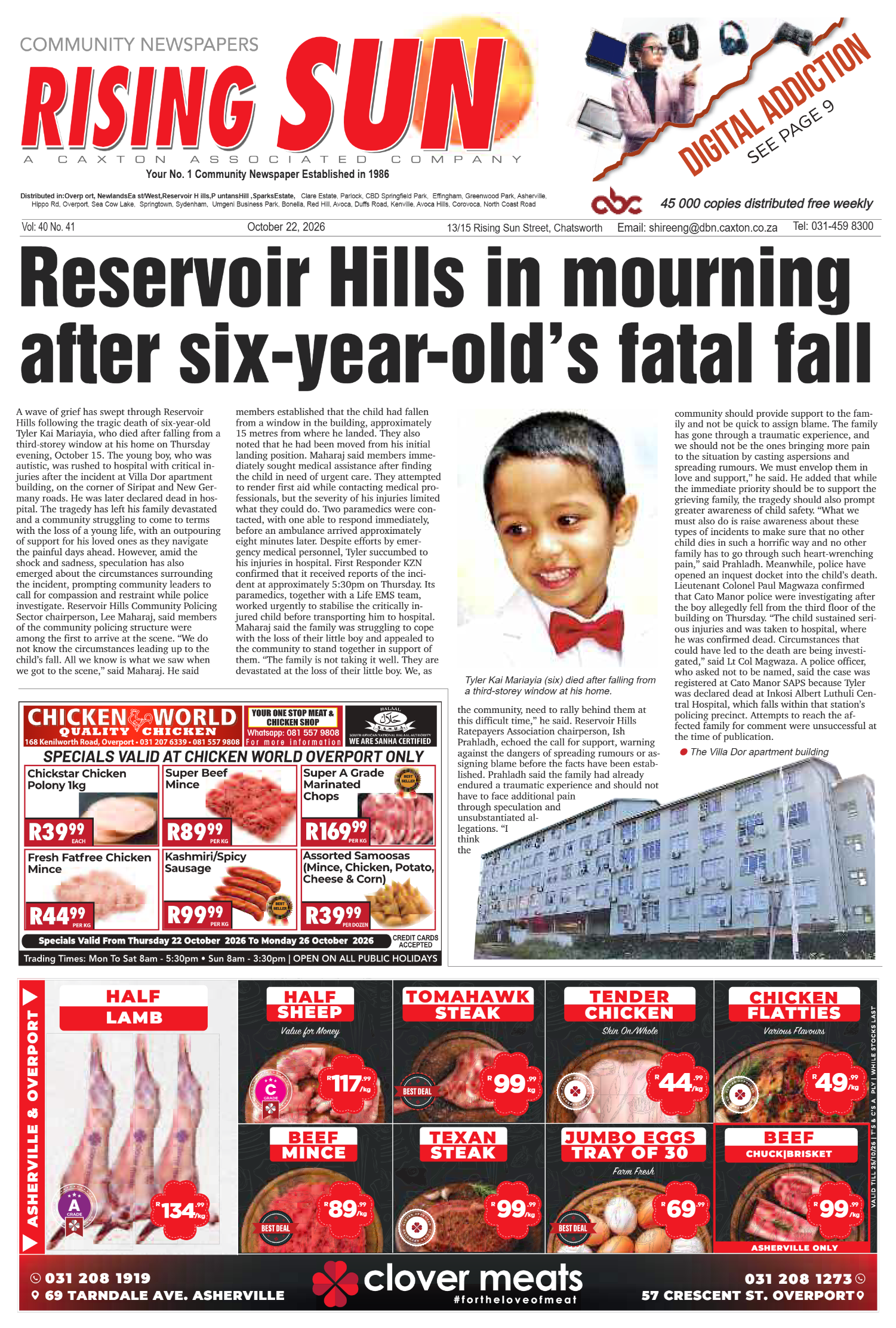 Rising Sun Overport E-Paper, October 22, 2026 | Rising Sun Newspapers