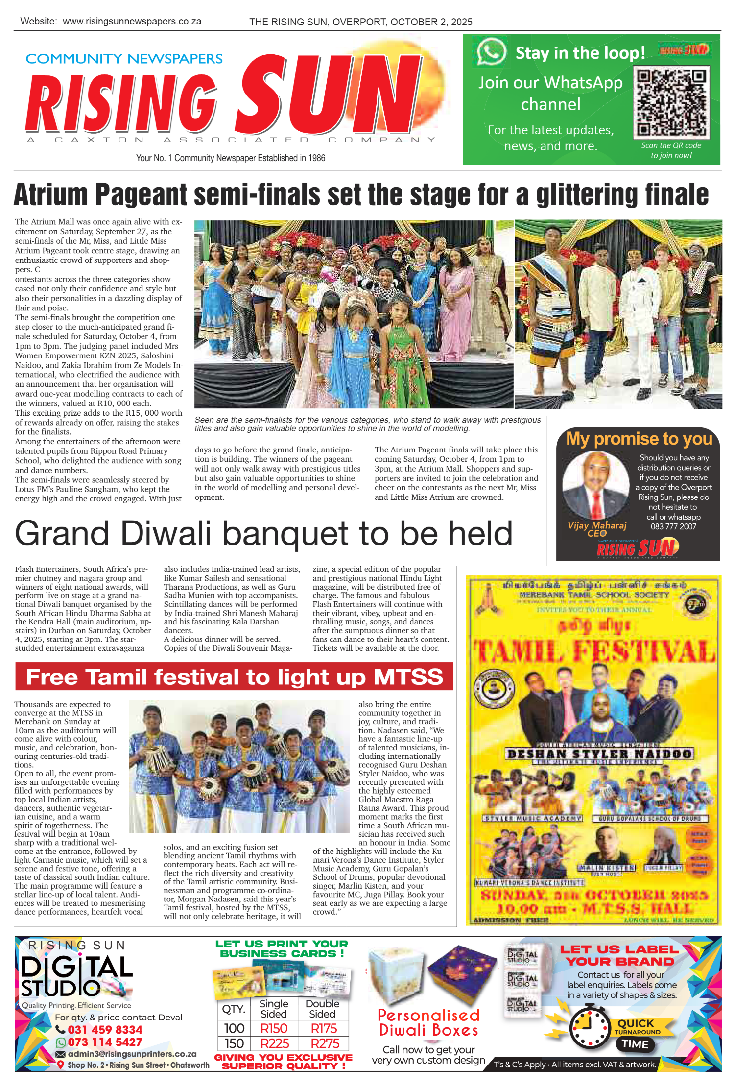 Rising Sun Overport E-Paper, October 2, 2025 page 13