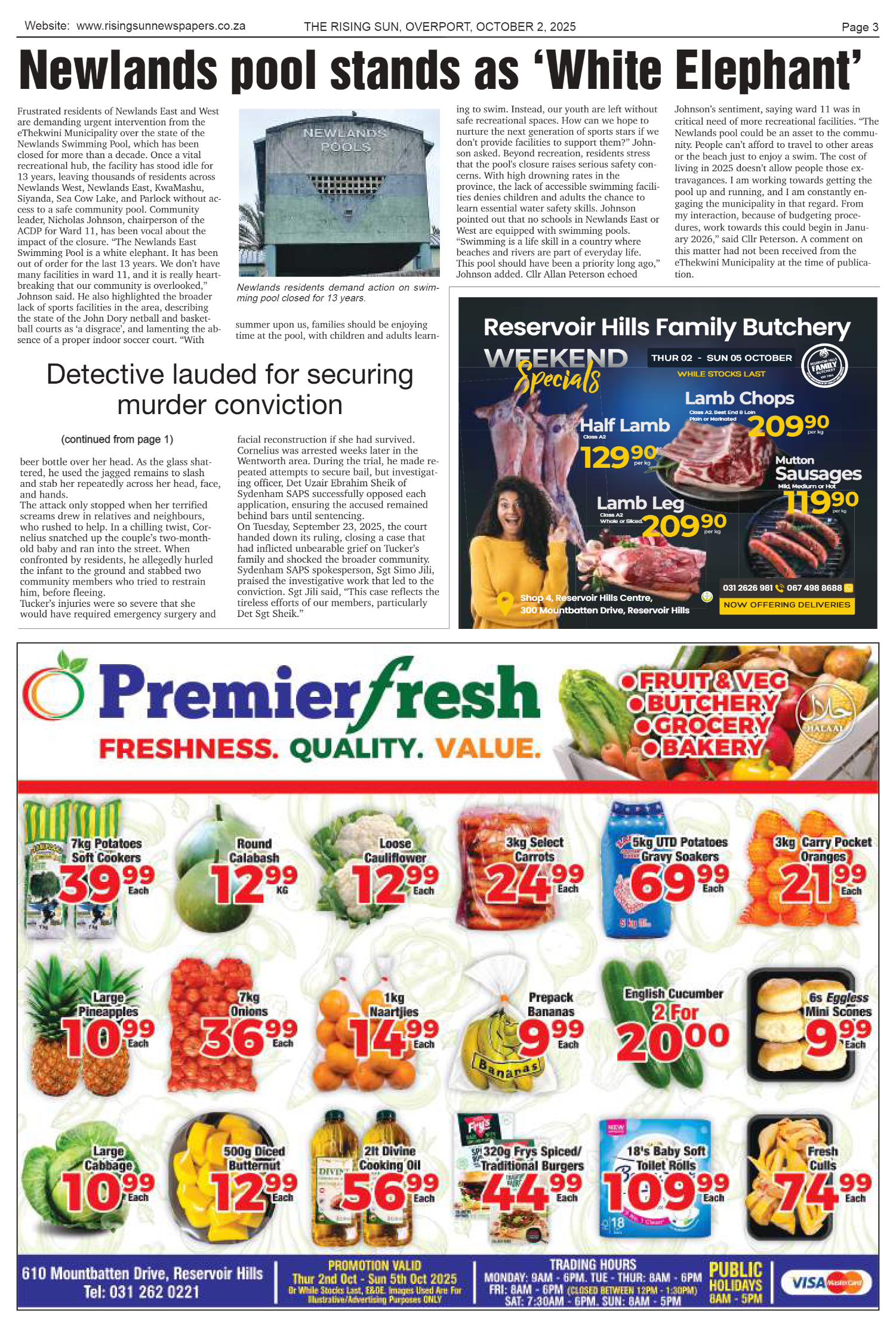 Rising Sun Overport E-Paper, October 2, 2025 page 3